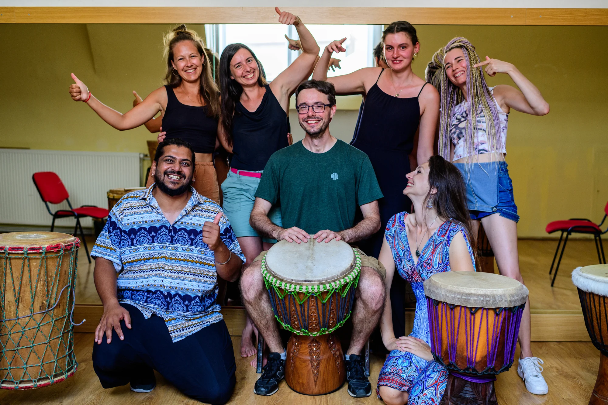 Skupinový workshop afrického bubnování na bubny djembe: 3 hodiny, vhodné pro začátečníky