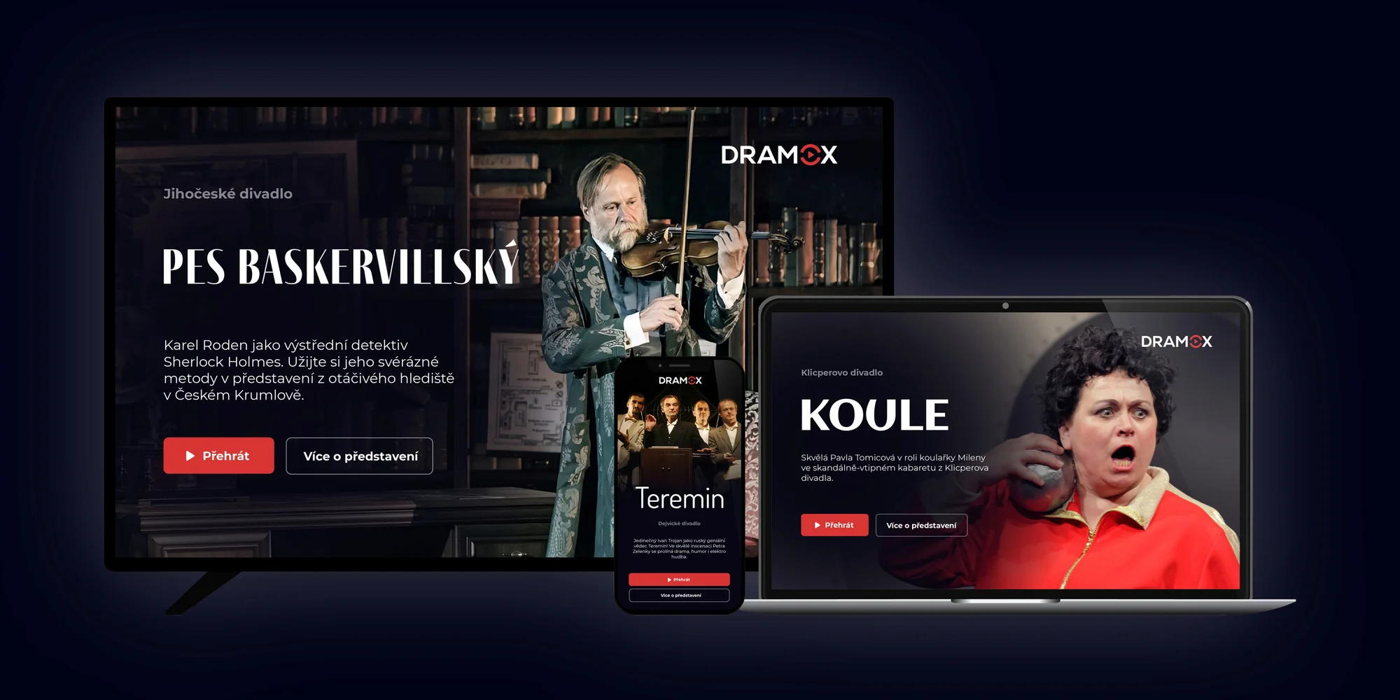 Stovky divadelních představení u vás doma: předplatné Dramox.cz