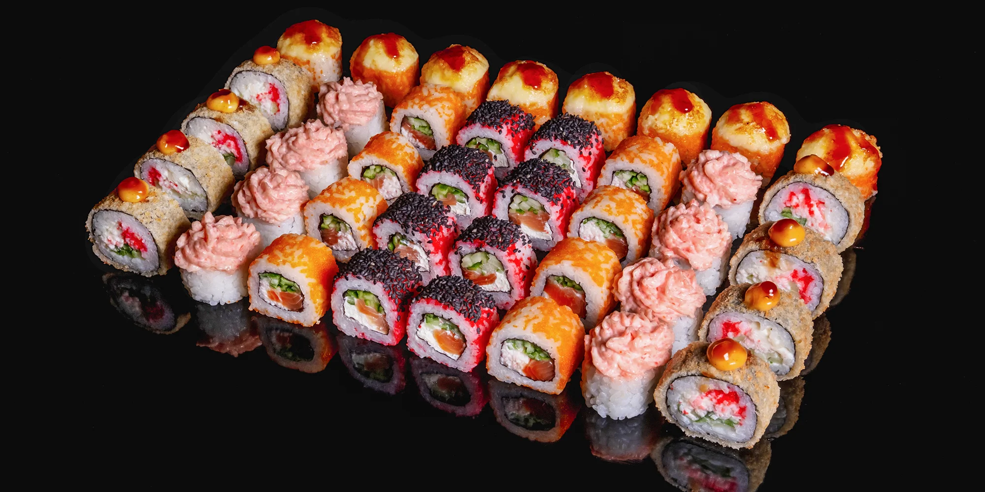 Originální sushi sety s sebou: 32 až 48 kusů