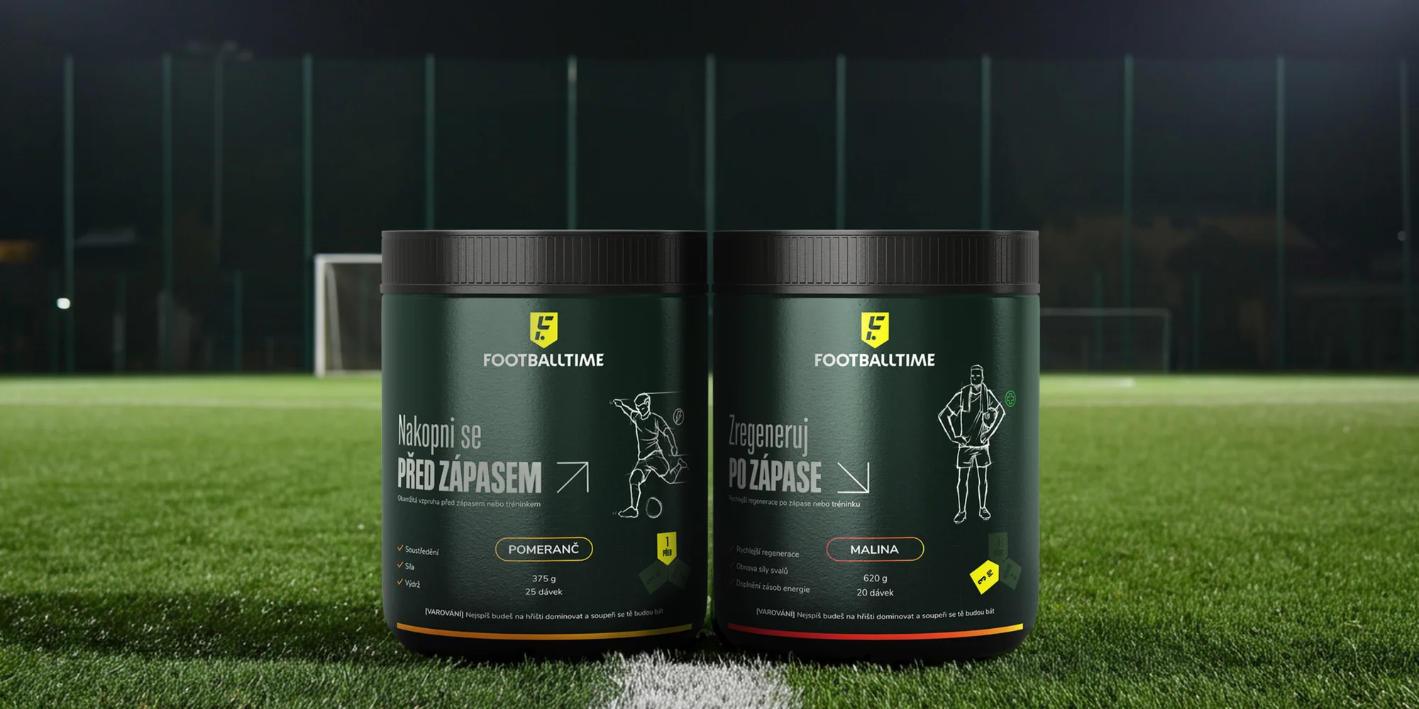 Funkční nápoje FootballTime pro fotbalisty
