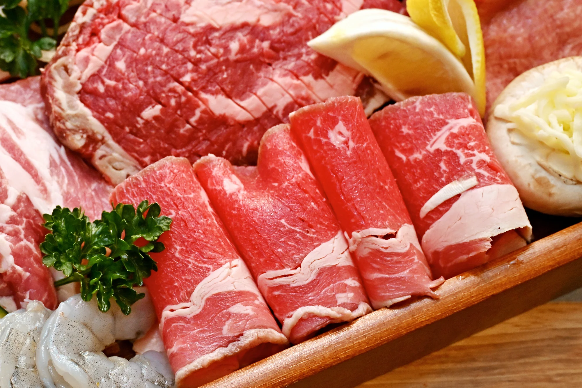Korejské BBQ: degustační grilování hovězího Wagyu, bůčku, krevet i jehněčího pro 2-4 os.