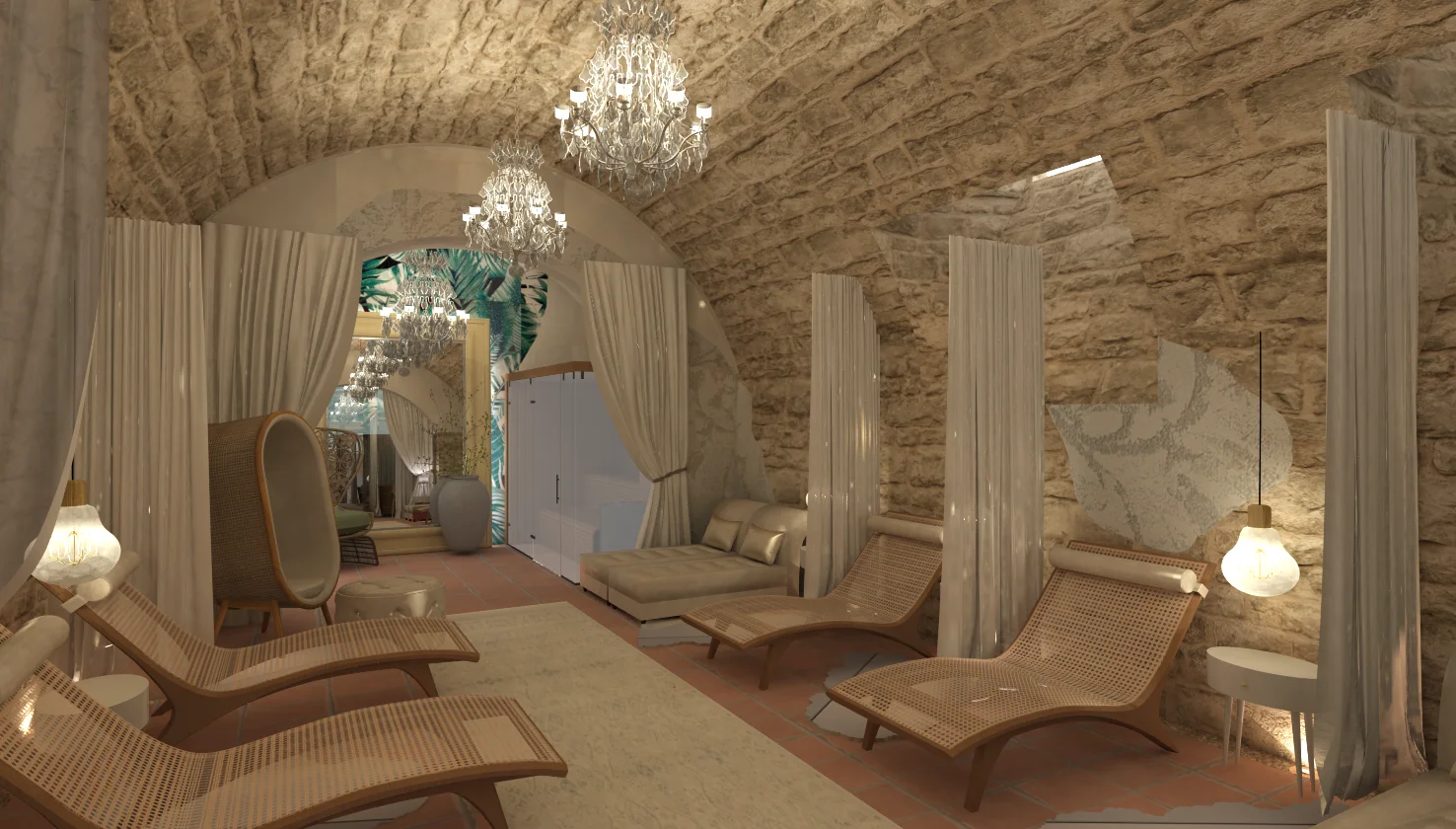 Bylinná koupel, sauna, wellness i čtyřchodová večeře s vínem pro 2 osoby
