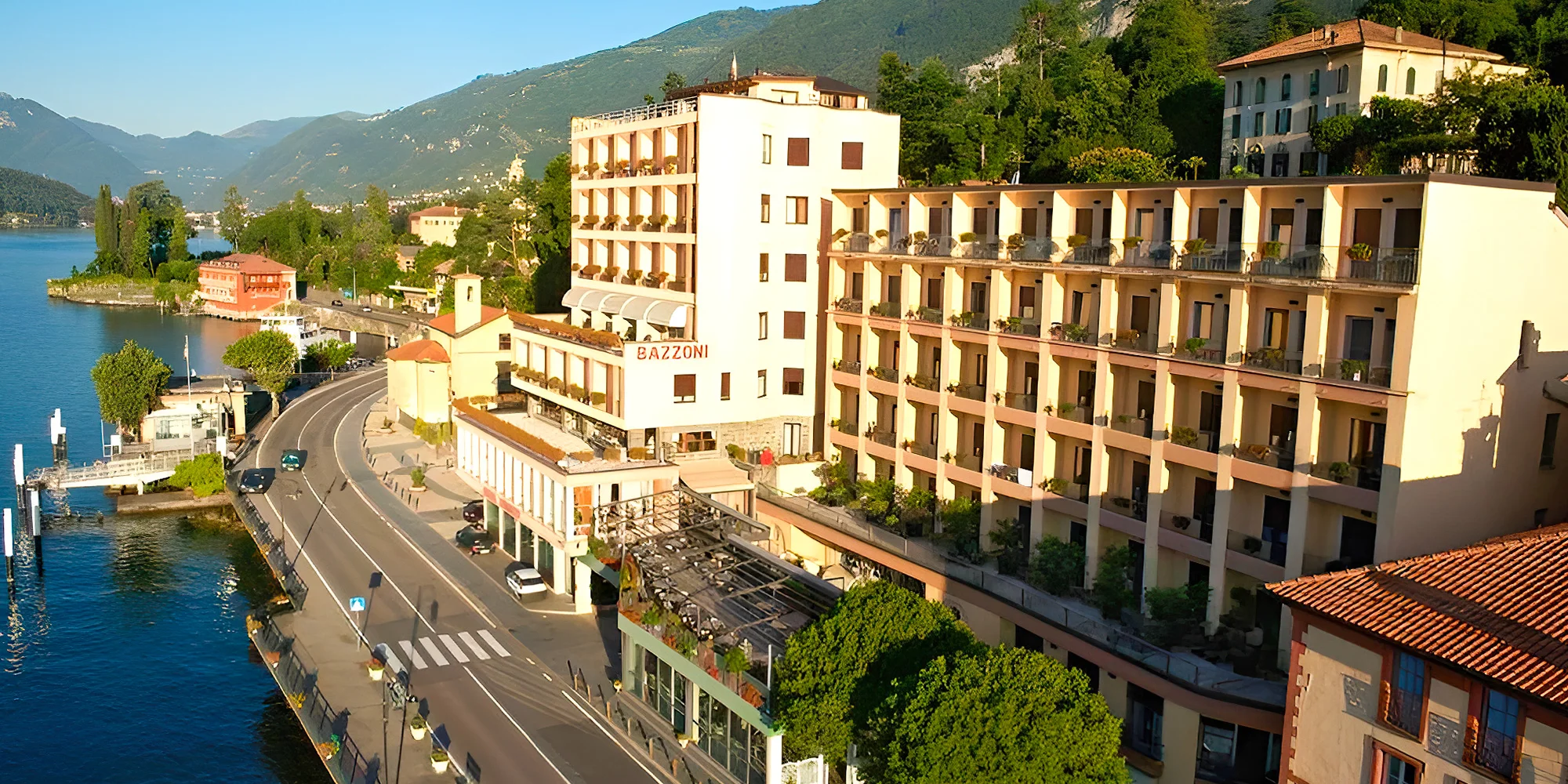 Lago di Como: hotel u jezera, polopenze i bazén