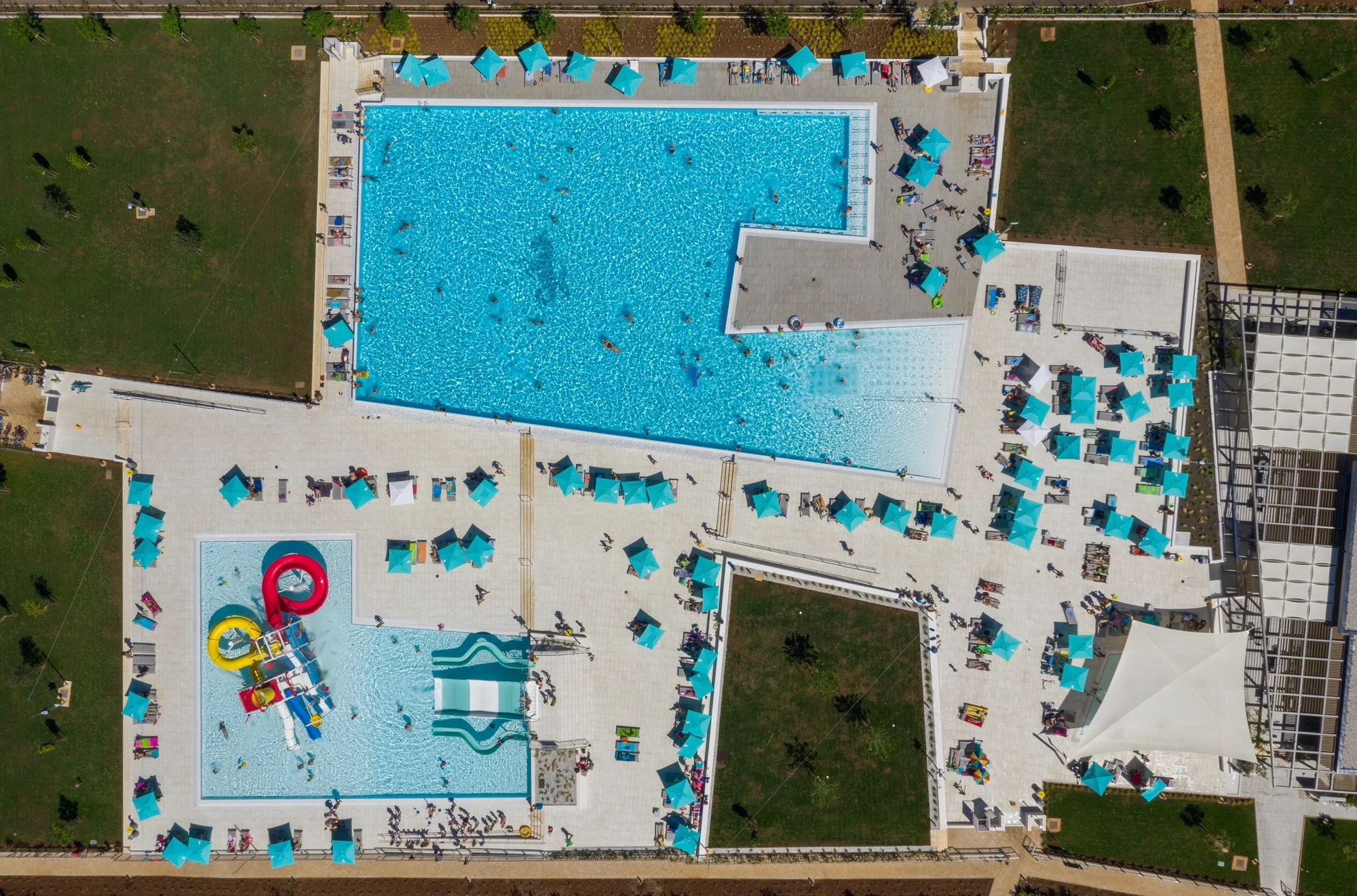 Dovolená v mobilním domku na Istrii: aquapark s několika bazény i miniklub