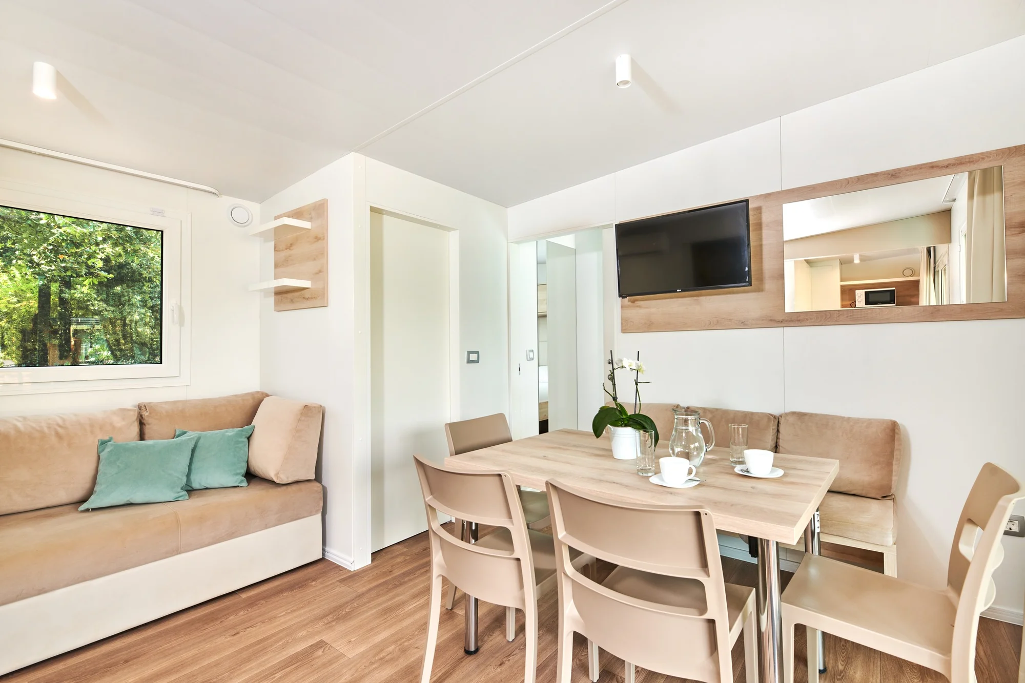 Dovolená v mobilním domku na Istrii: aquapark s několika bazény i miniklub