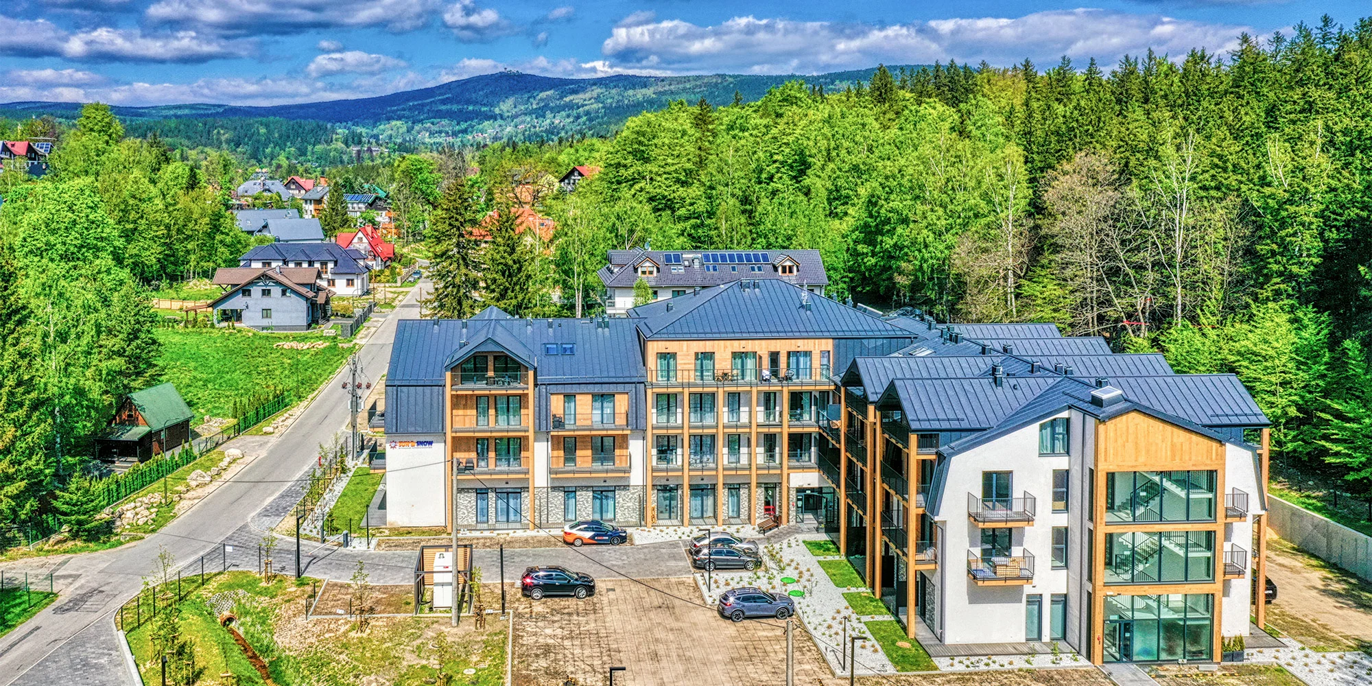 Moderní apartmány v polských Krkonoších: sauna i sjezdovky
