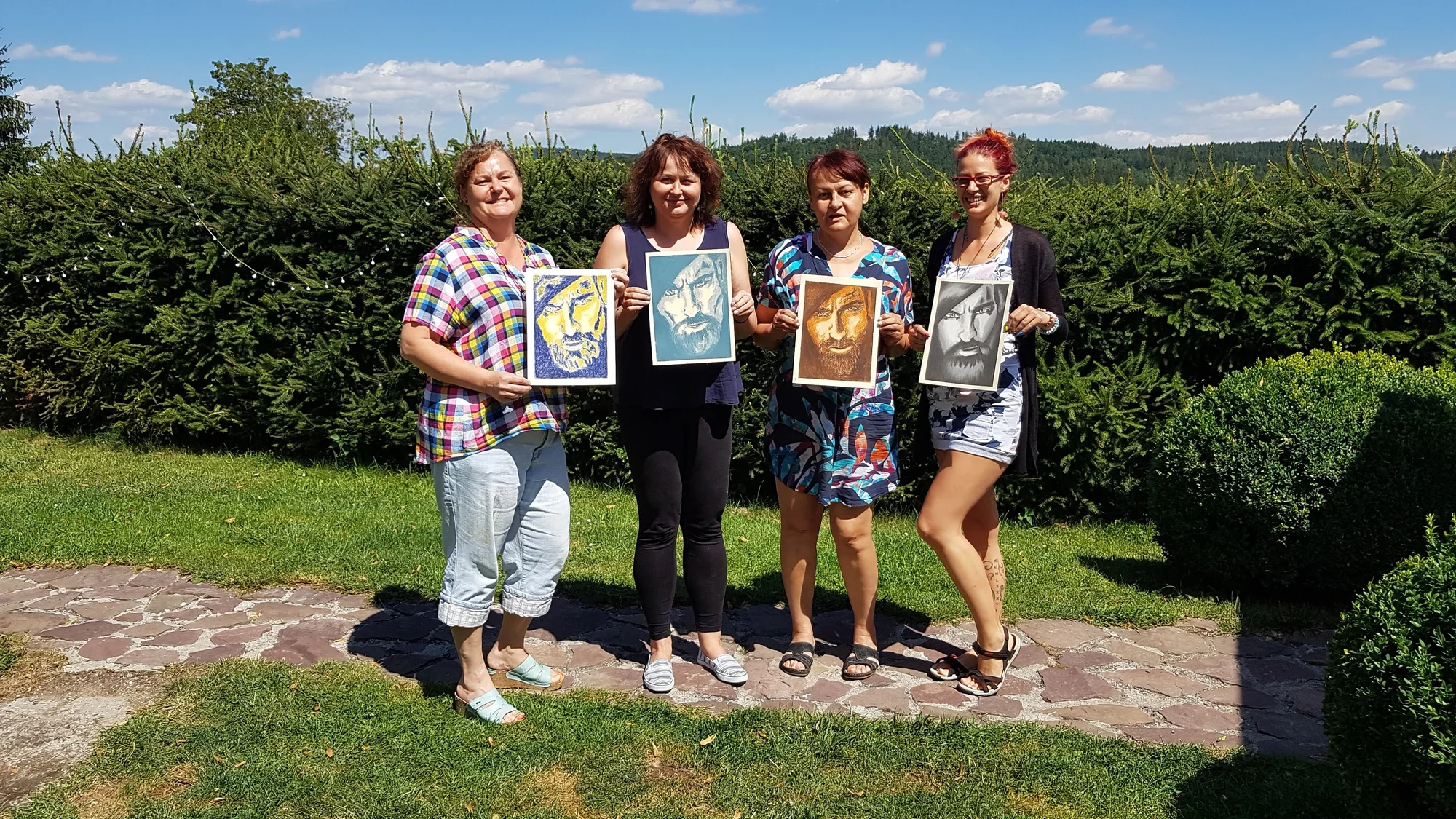 Víkendové kurzy malby, kresby a uměleckých technik: akvarel, akryl, pastely, pastelky či sketching