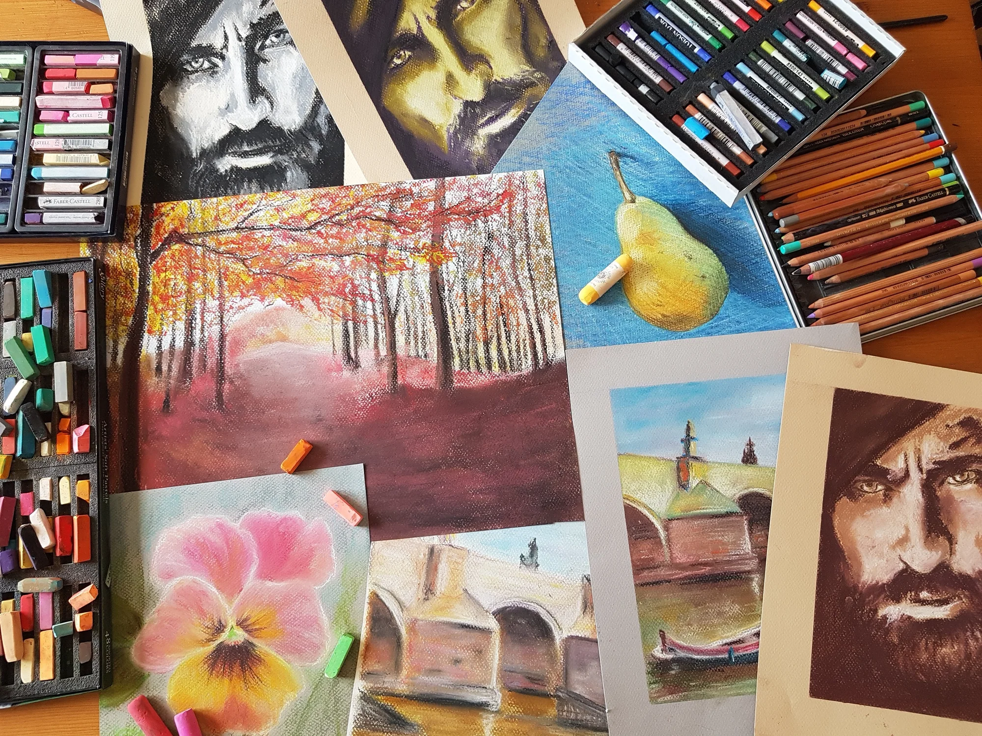 Víkendové kurzy malby, kresby a uměleckých technik: akvarel, akryl, pastely, pastelky či sketching