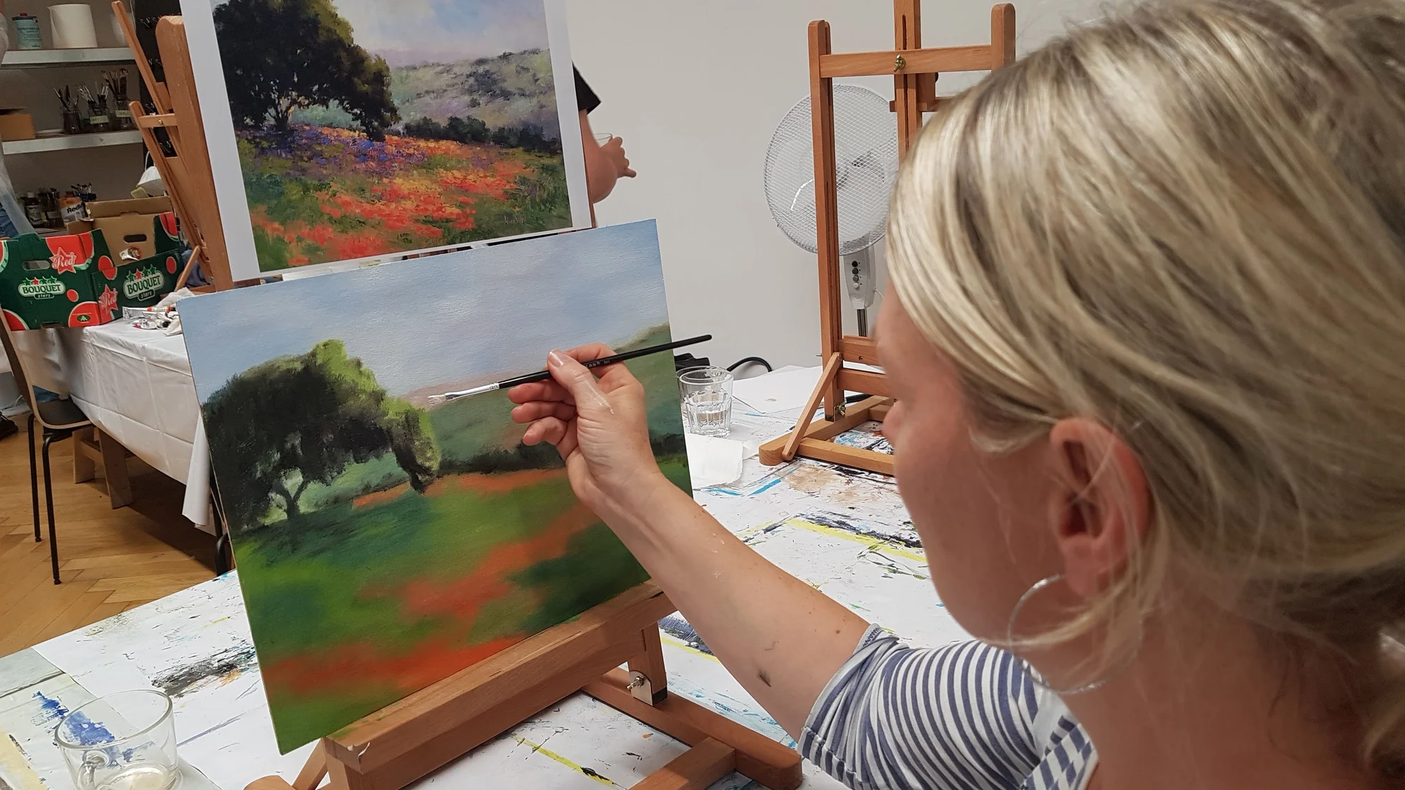 Víkendové kurzy malby, kresby a uměleckých technik: akvarel, akryl, pastely, pastelky či sketching