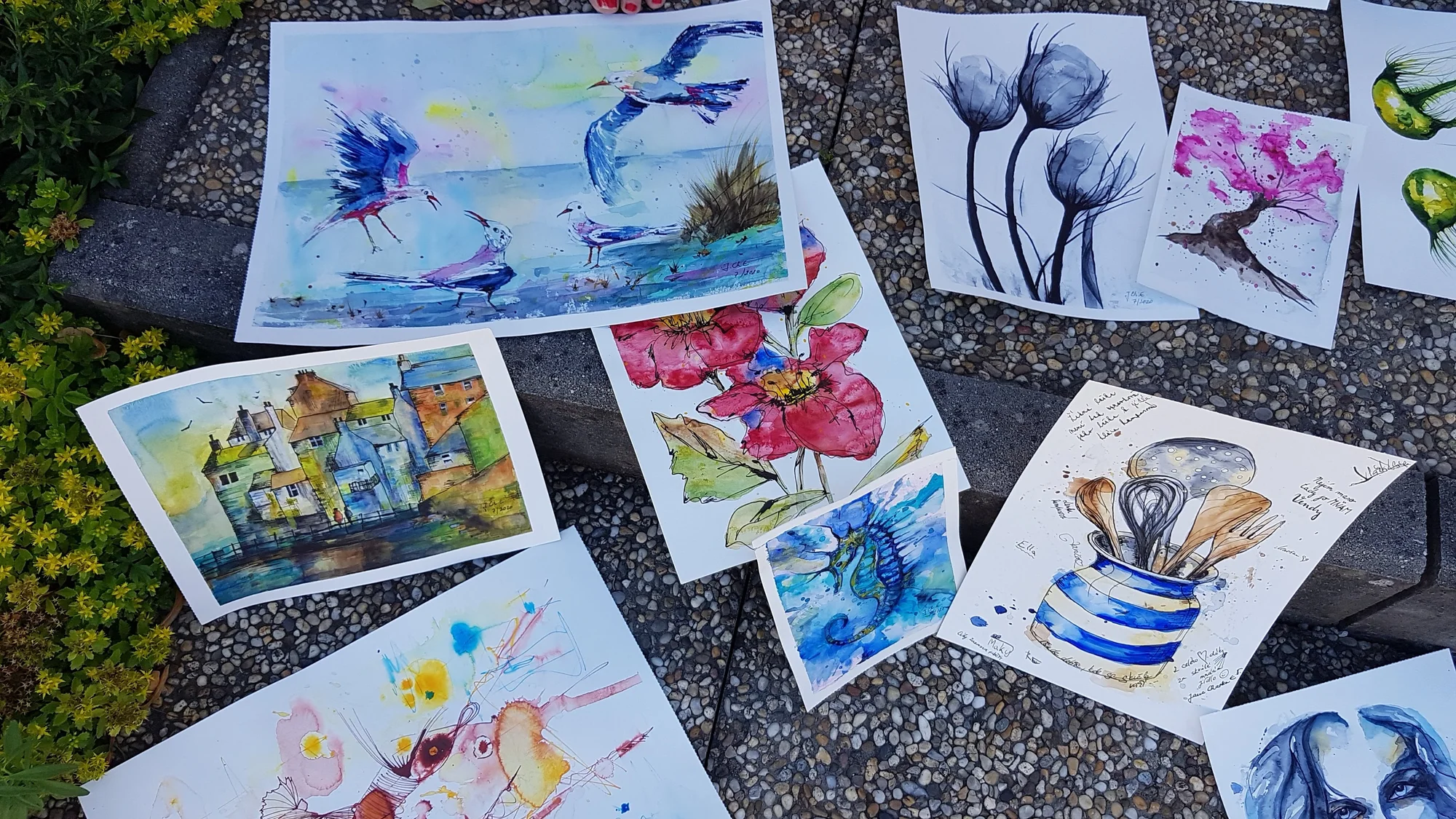 Víkendové kurzy malby, kresby a uměleckých technik: akvarel, akryl, pastely, pastelky či sketching