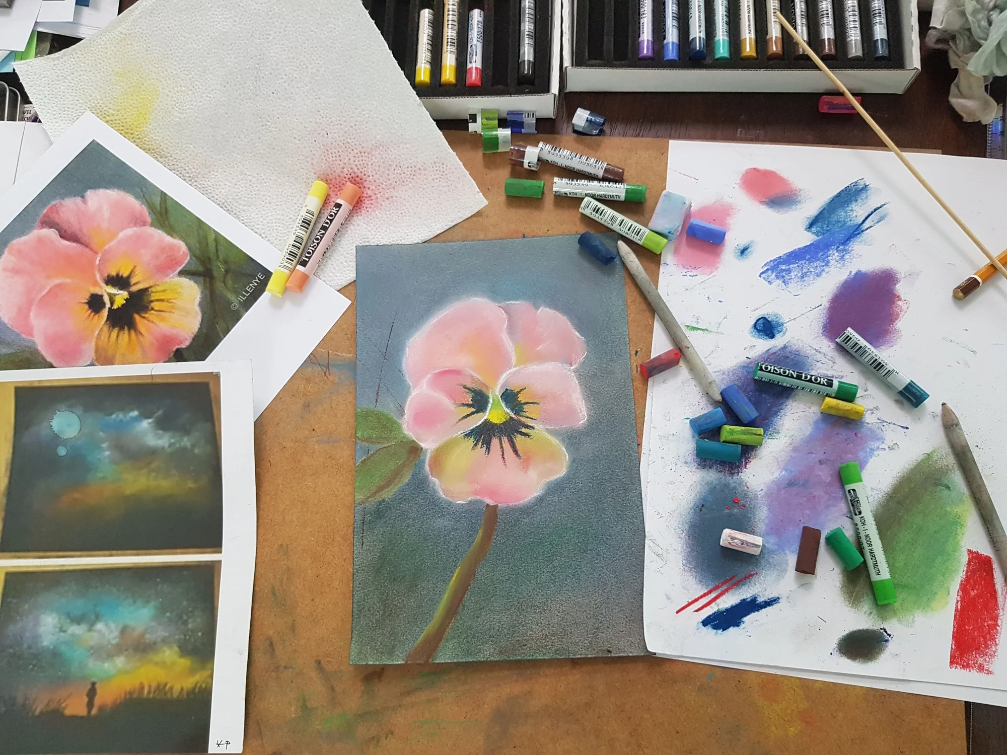 Víkendové kurzy malby, kresby a uměleckých technik: akvarel, akryl, pastely, pastelky či sketching