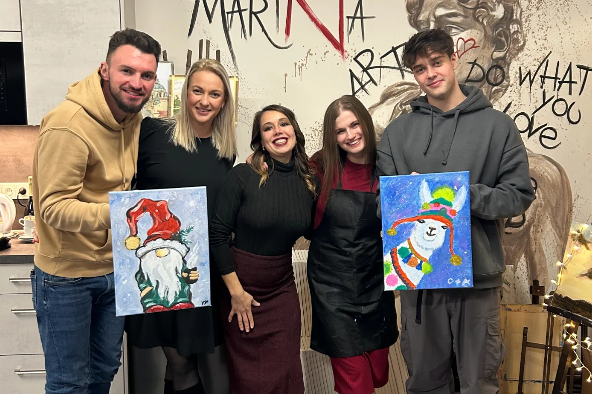 Art rande: romantický workshop malování akrylem i s lahví sektu a občerstvením