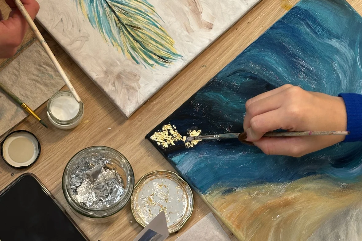 Art rande: romantický workshop malování akrylem i s lahví sektu a občerstvením