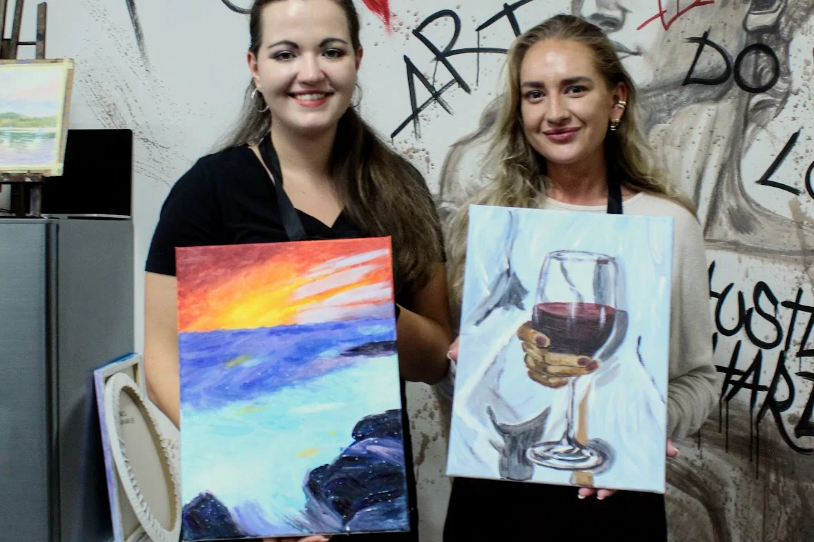 Art rande: romantický workshop malování akrylem i s lahví sektu a občerstvením