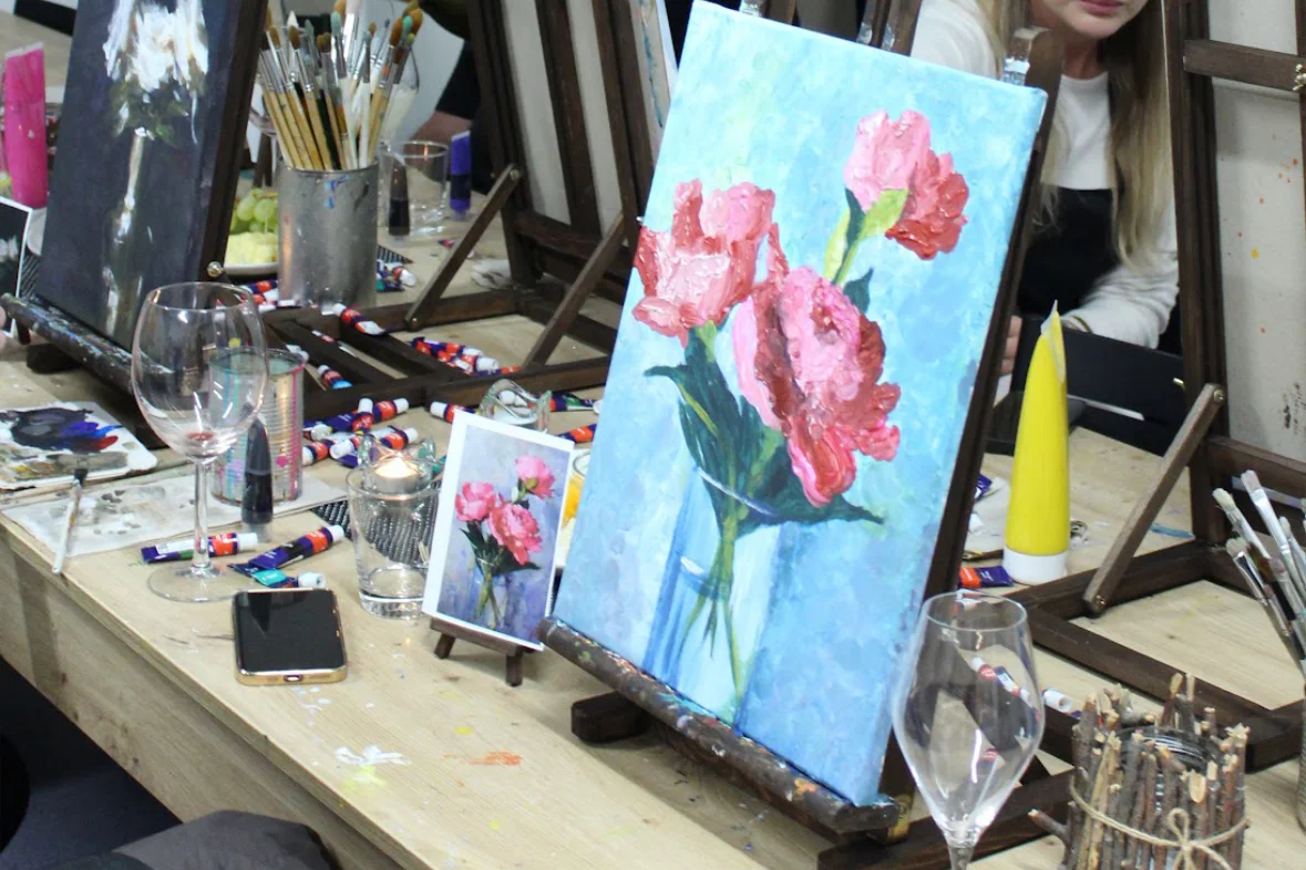 Art rande: romantický workshop malování akrylem i s lahví sektu a občerstvením