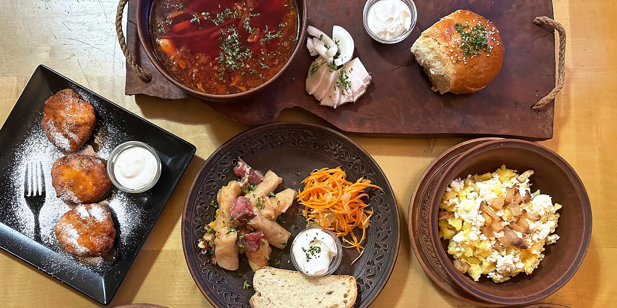 Ukrajinská hostina: 4chodové menu pro 2 osoby