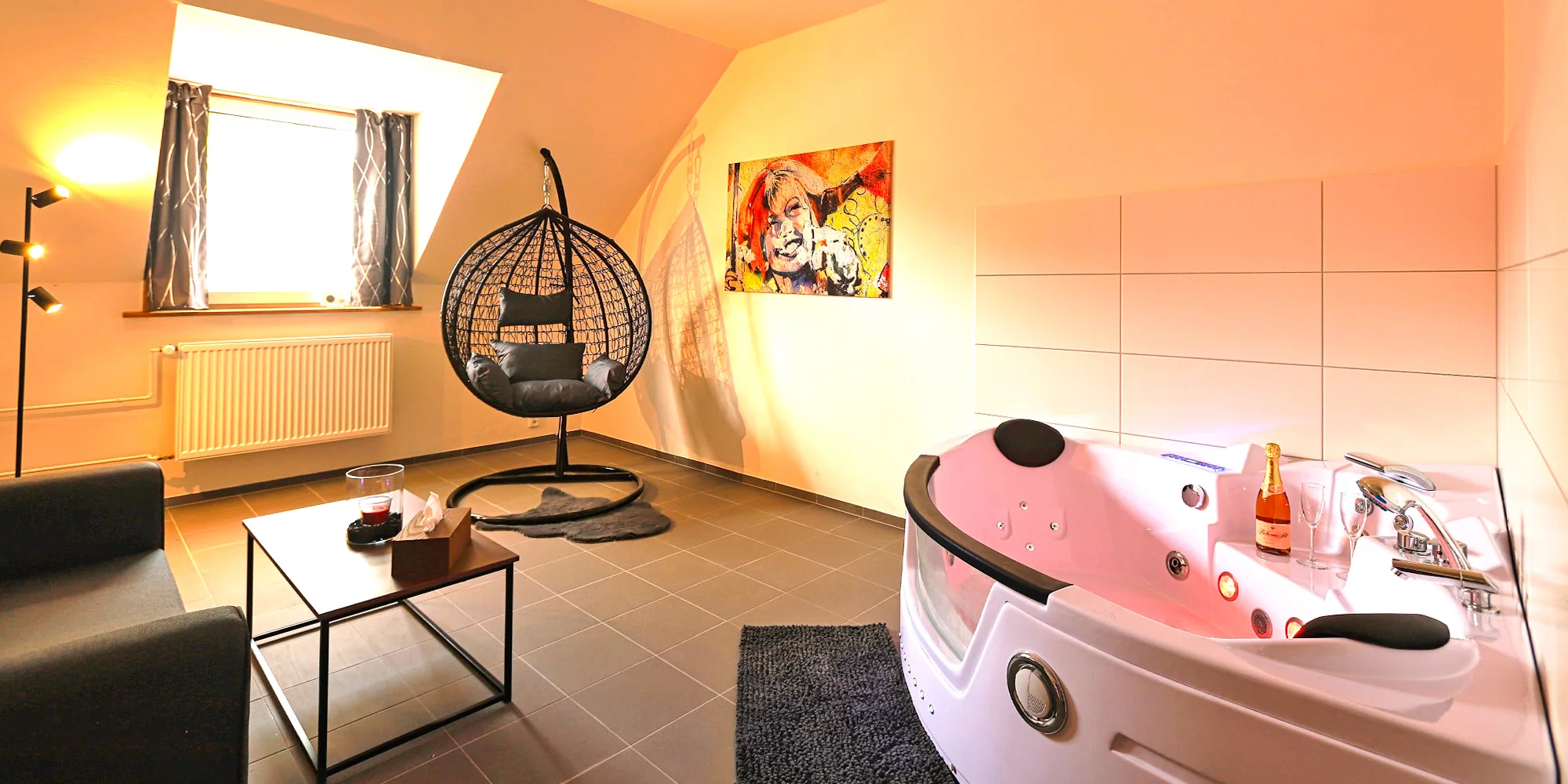 Romantika na jižní Moravě: moderní pokoje s vlastní vířivkou, bazén a sauna