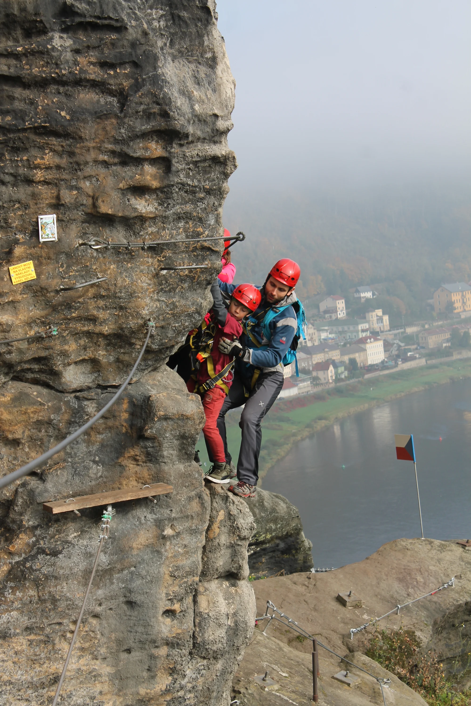Skupinová via ferrata v Děčíně či v Saském Švýcarsku pro 1 nebo 3 osoby