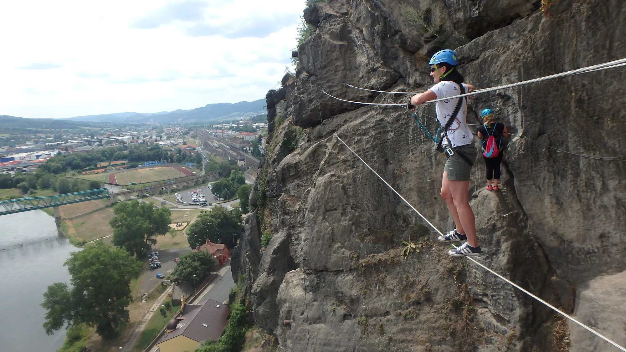 Skupinová via ferrata v Děčíně či v Saském Švýcarsku pro 1 nebo 3 osoby