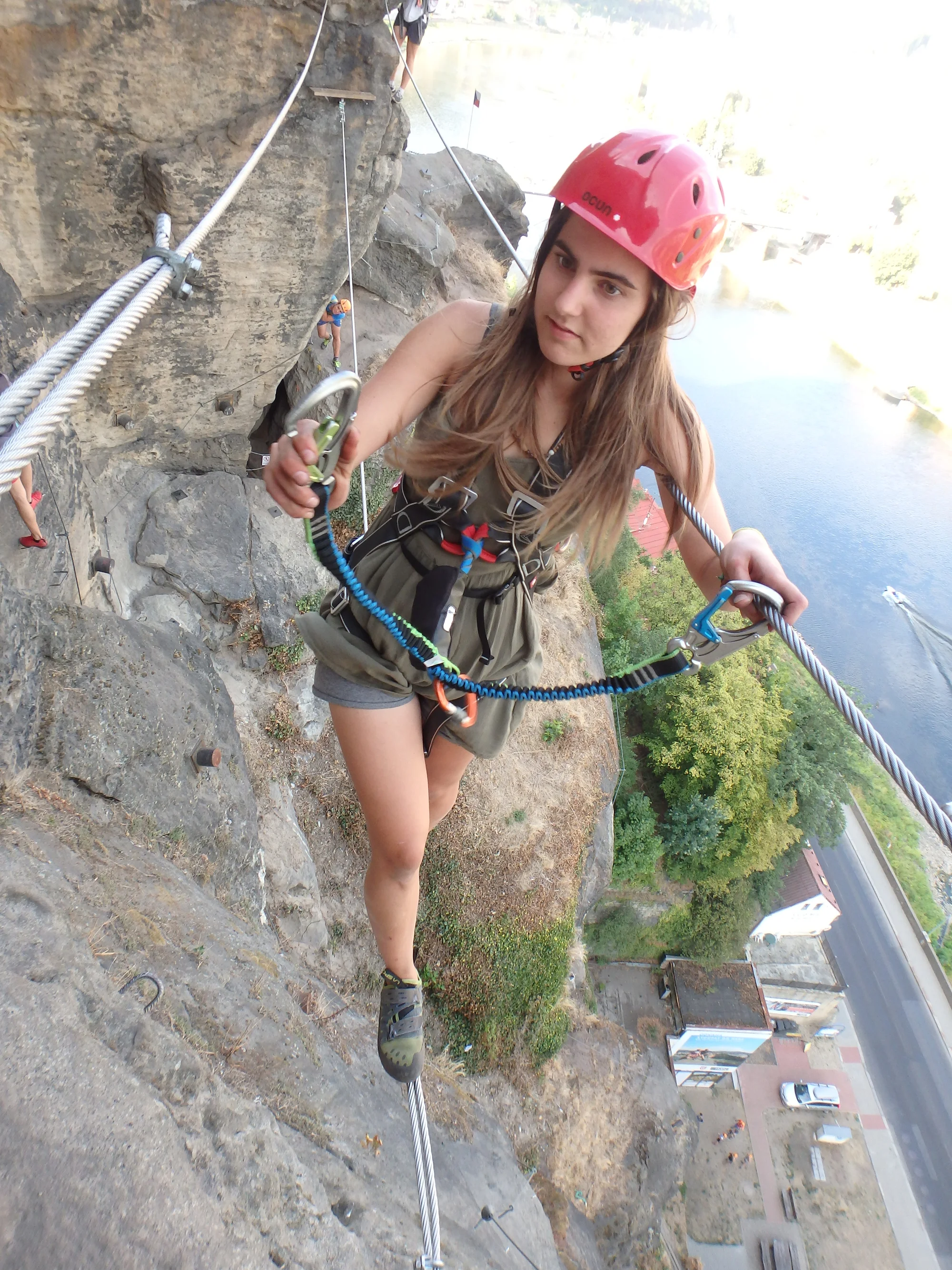 Skupinová via ferrata v Děčíně či v Saském Švýcarsku pro 1 nebo 3 osoby