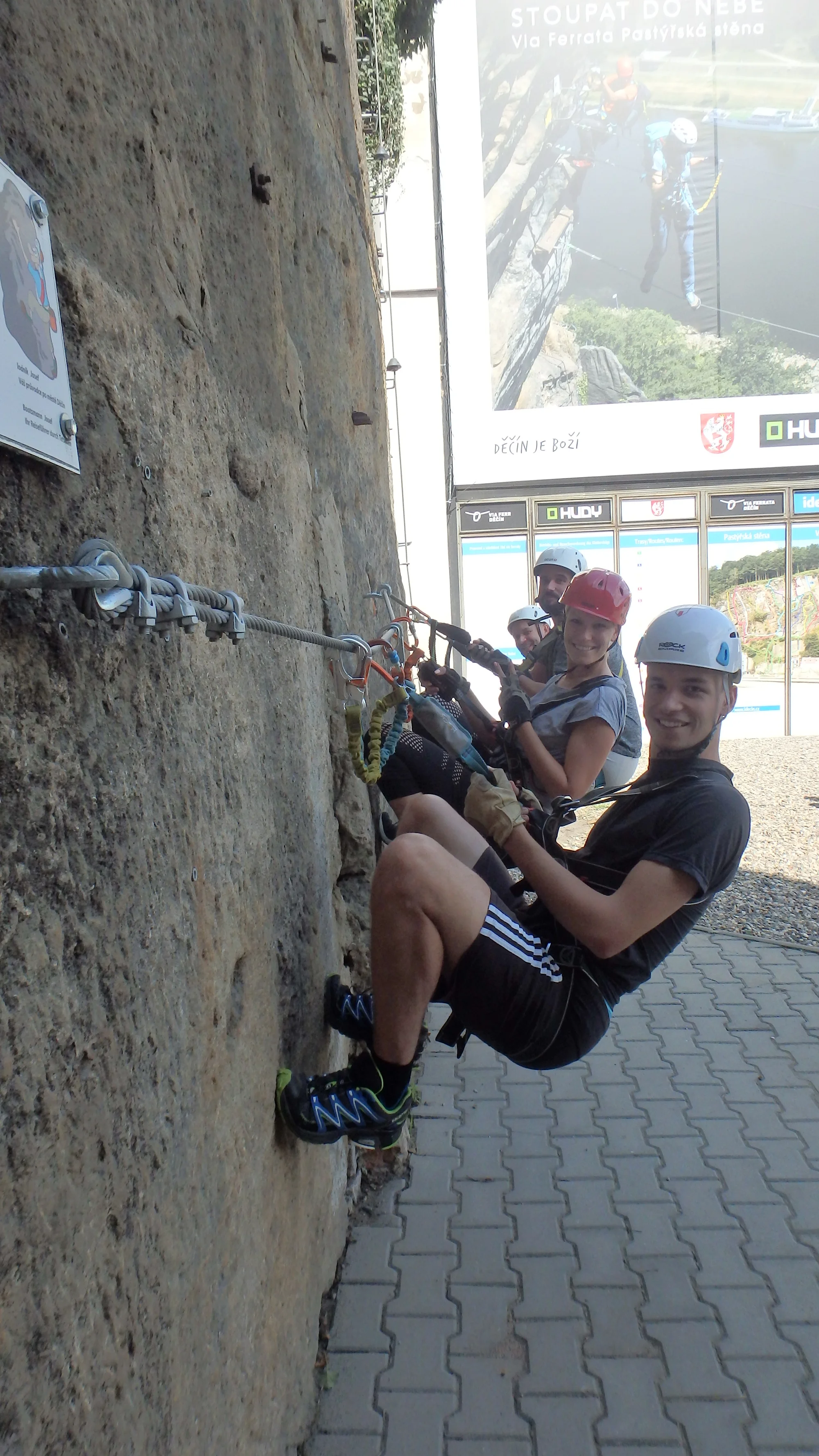 Skupinová via ferrata v Děčíně či v Saském Švýcarsku pro 1 nebo 3 osoby