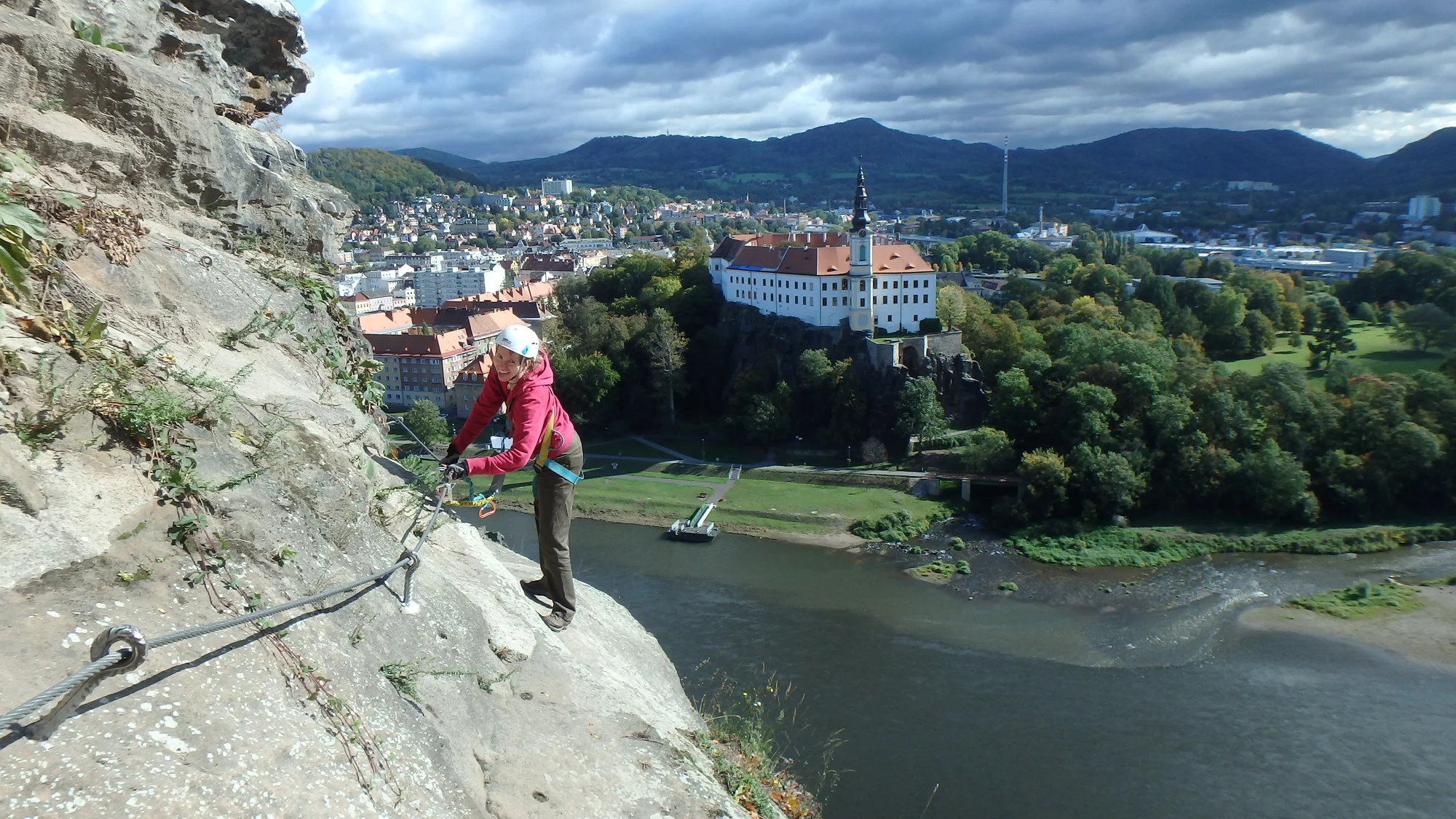 Skupinová via ferrata v Děčíně či v Saském Švýcarsku pro 1 nebo 3 osoby