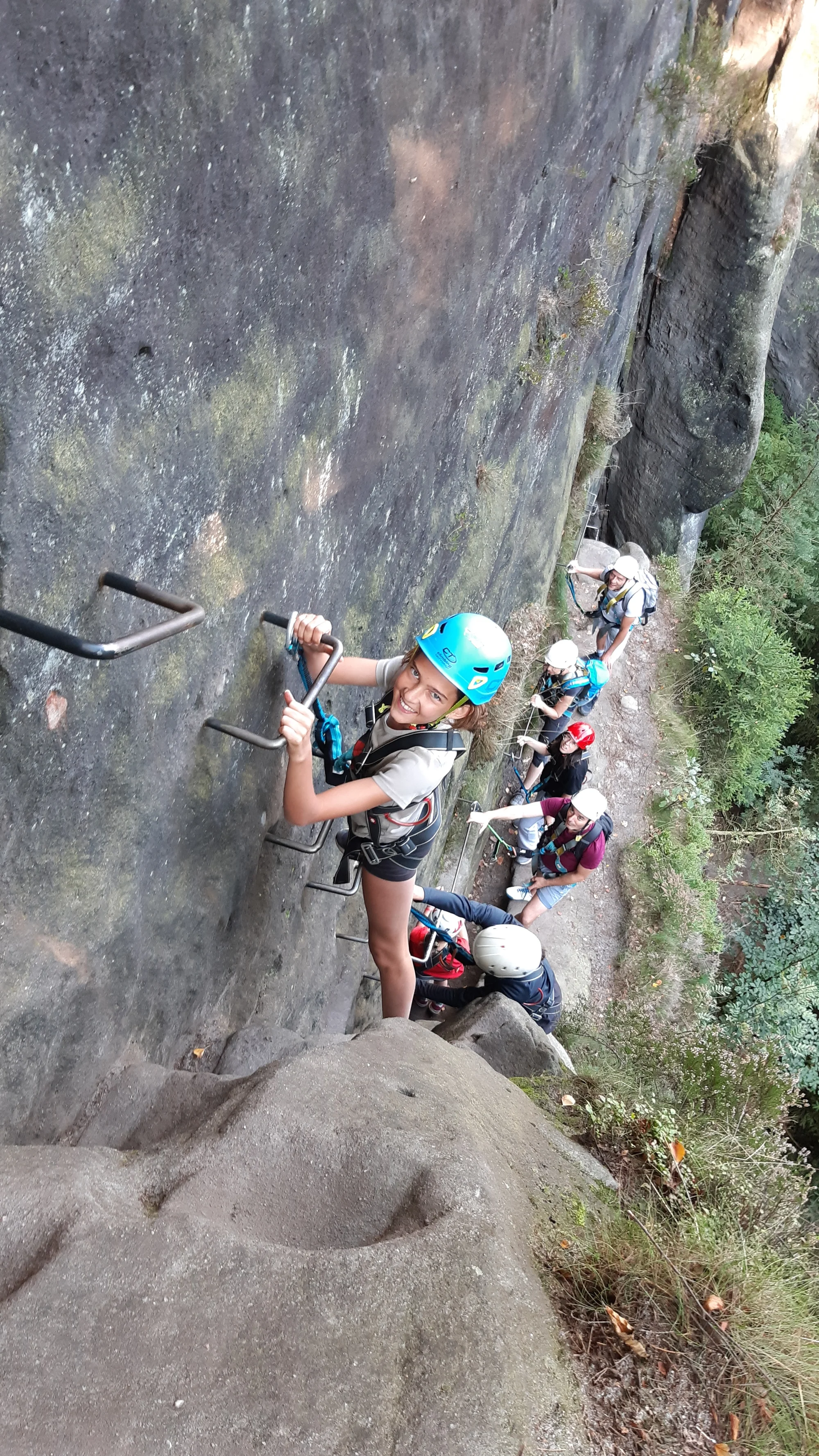 Skupinová via ferrata v Děčíně či v Saském Švýcarsku pro 1 nebo 3 osoby
