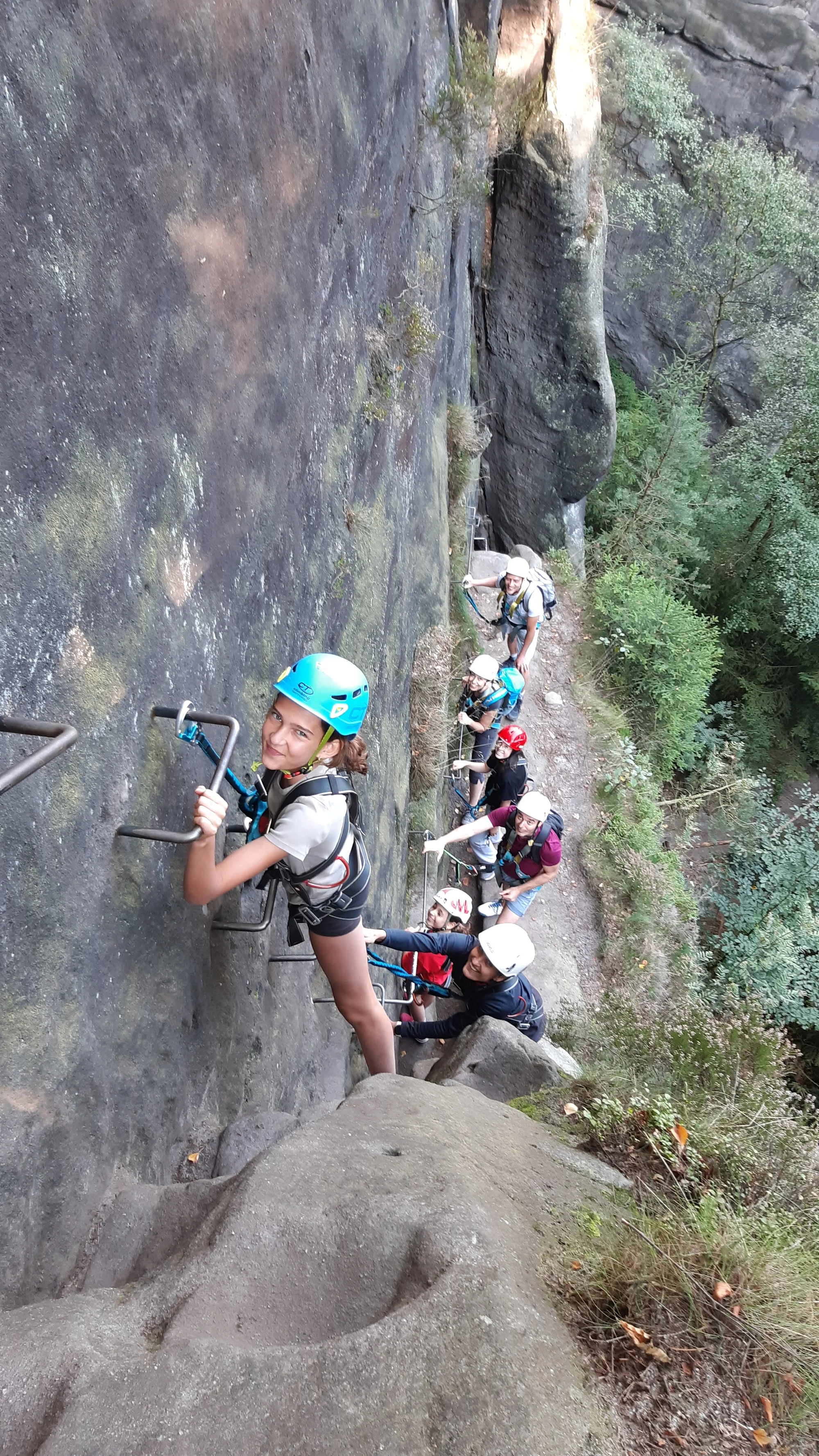 Skupinová via ferrata v Děčíně či v Saském Švýcarsku pro 1 nebo 3 osoby