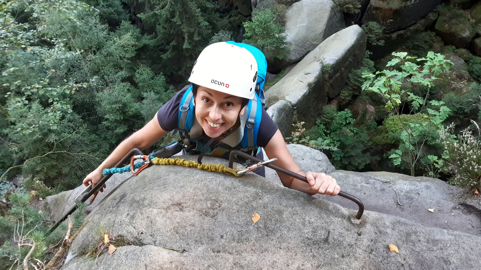 Skupinová via ferrata v Děčíně či v Saském Švýcarsku pro 1 nebo 3 osoby