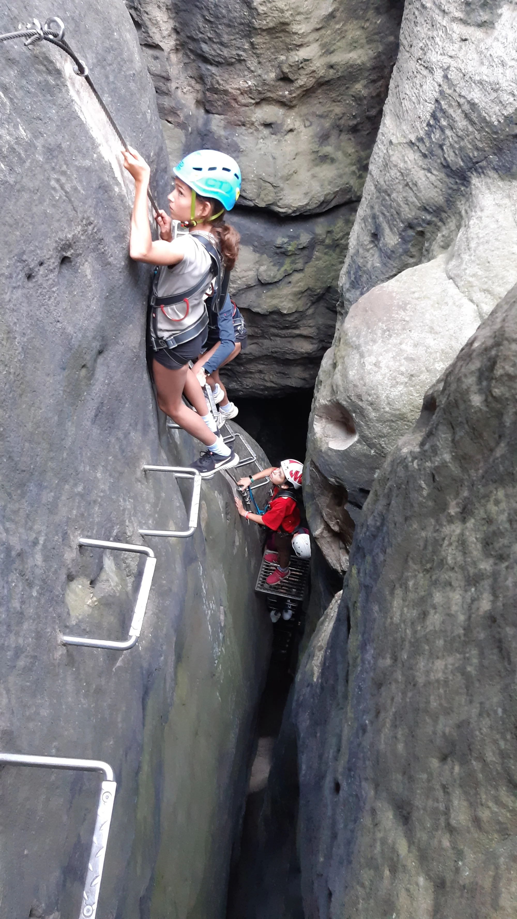Skupinová via ferrata v Děčíně či v Saském Švýcarsku pro 1 nebo 3 osoby