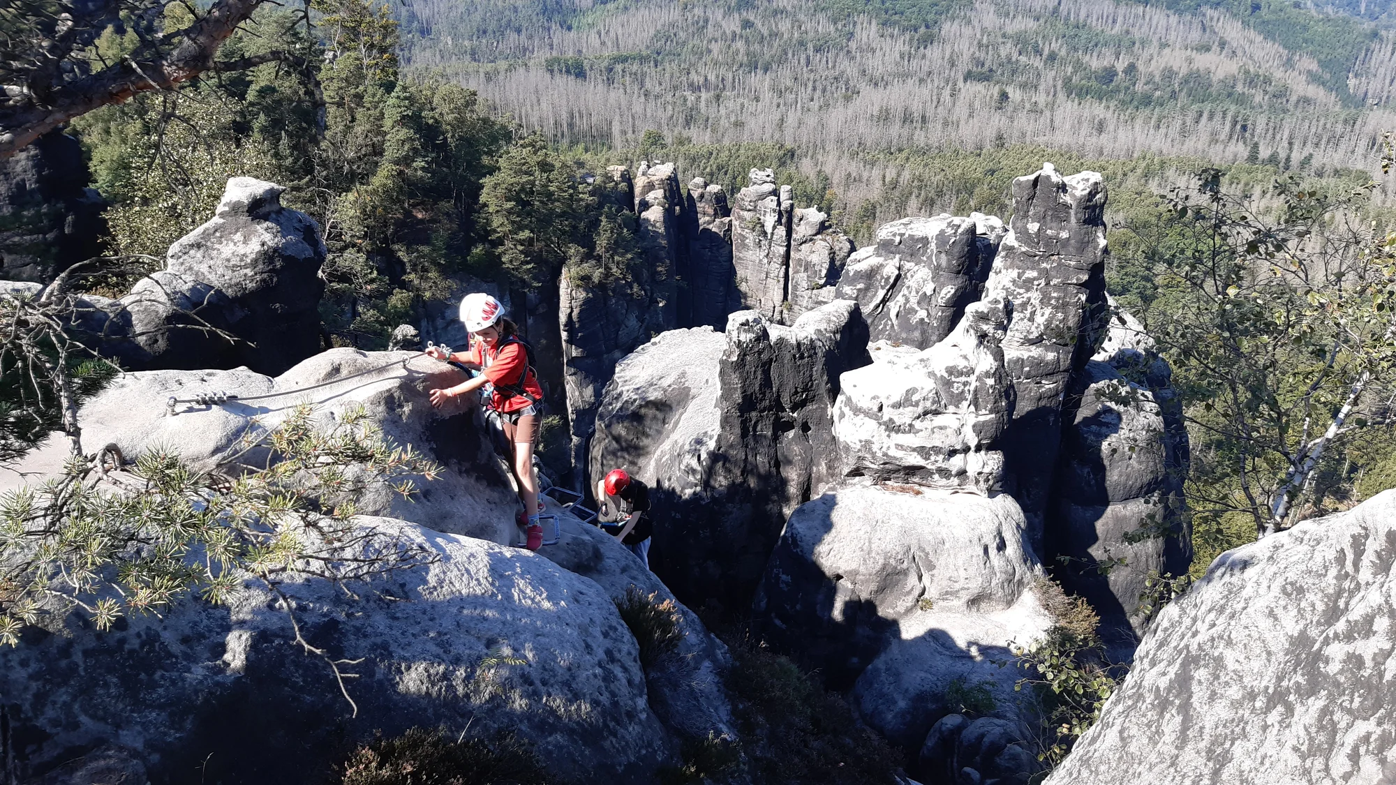 Skupinová via ferrata v Děčíně či v Saském Švýcarsku pro 1 nebo 3 osoby