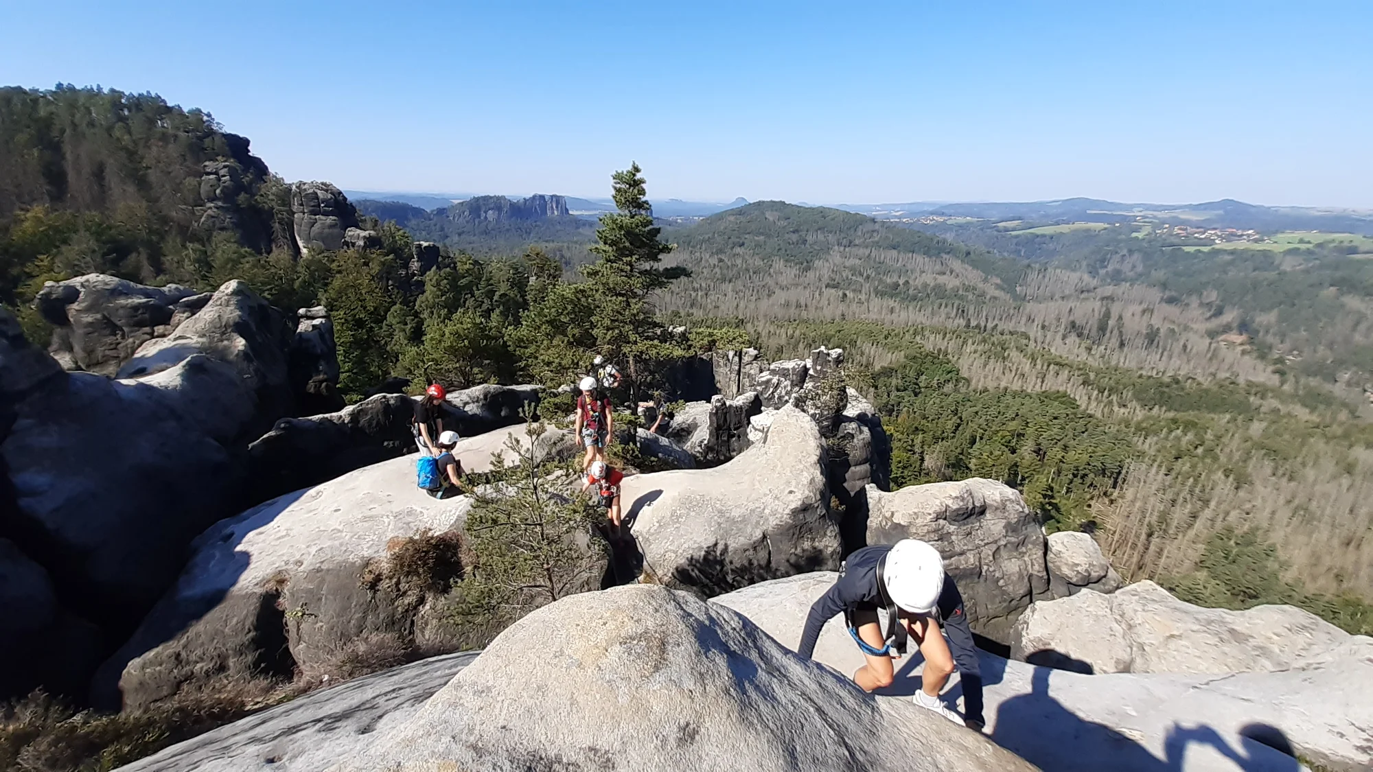 Skupinová via ferrata v Děčíně či v Saském Švýcarsku pro 1 nebo 3 osoby