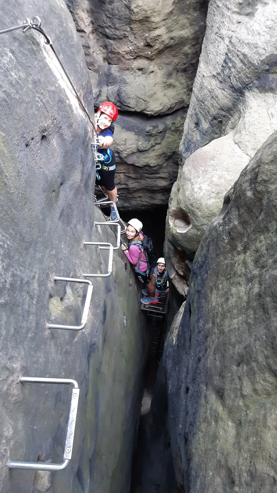 Skupinová via ferrata v Děčíně či v Saském Švýcarsku pro 1 nebo 3 osoby