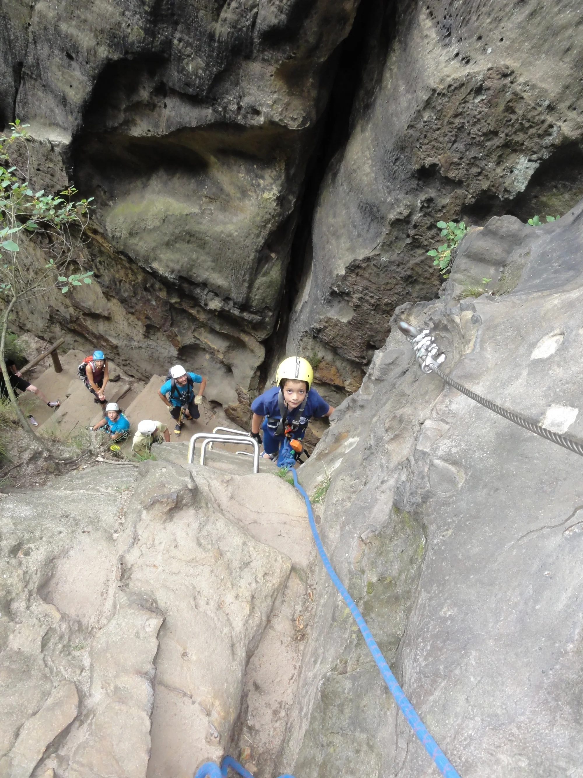 Skupinová via ferrata v Děčíně či v Saském Švýcarsku pro 1 nebo 3 osoby