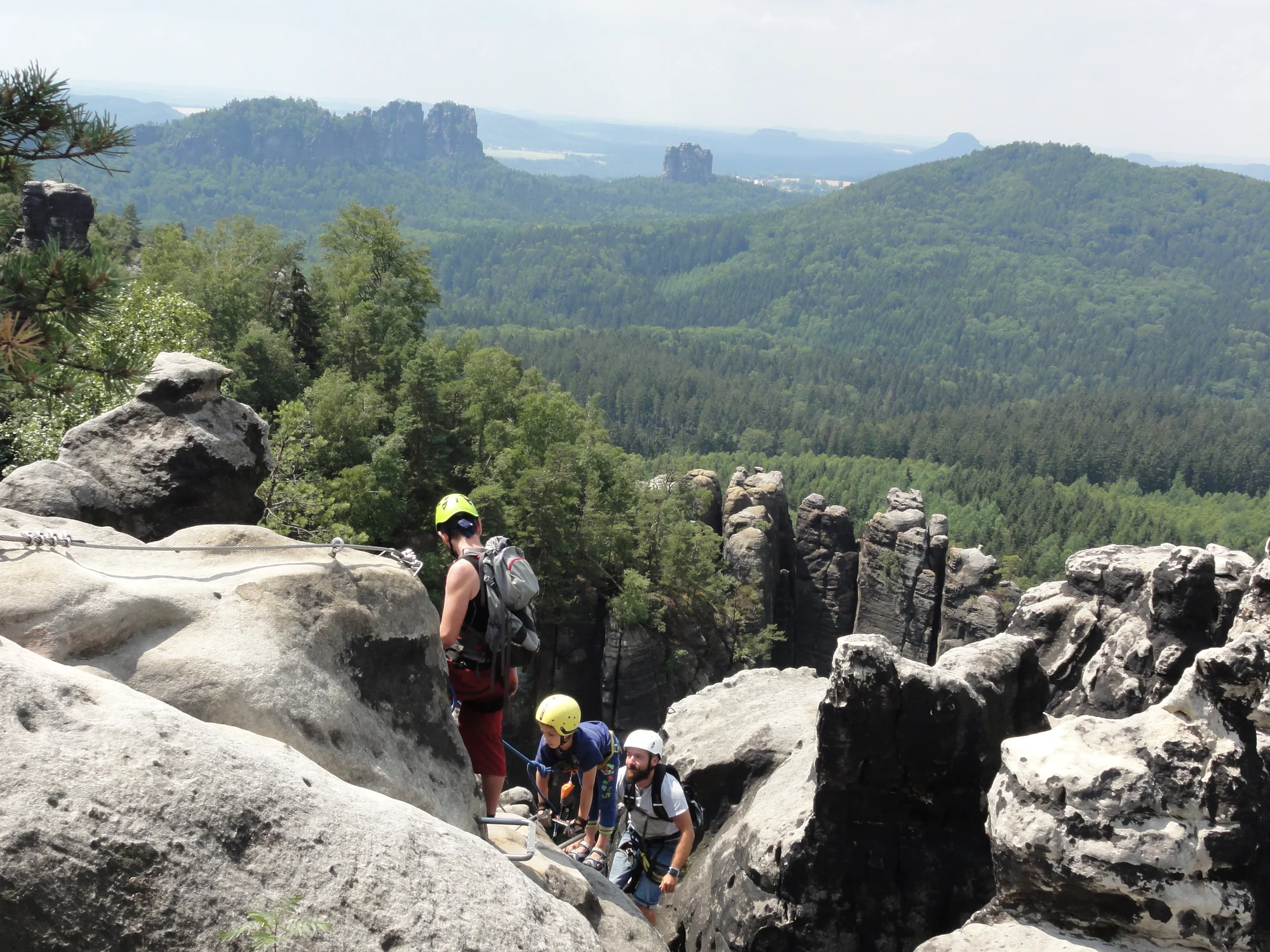 Skupinová via ferrata v Děčíně či v Saském Švýcarsku pro 1 nebo 3 osoby
