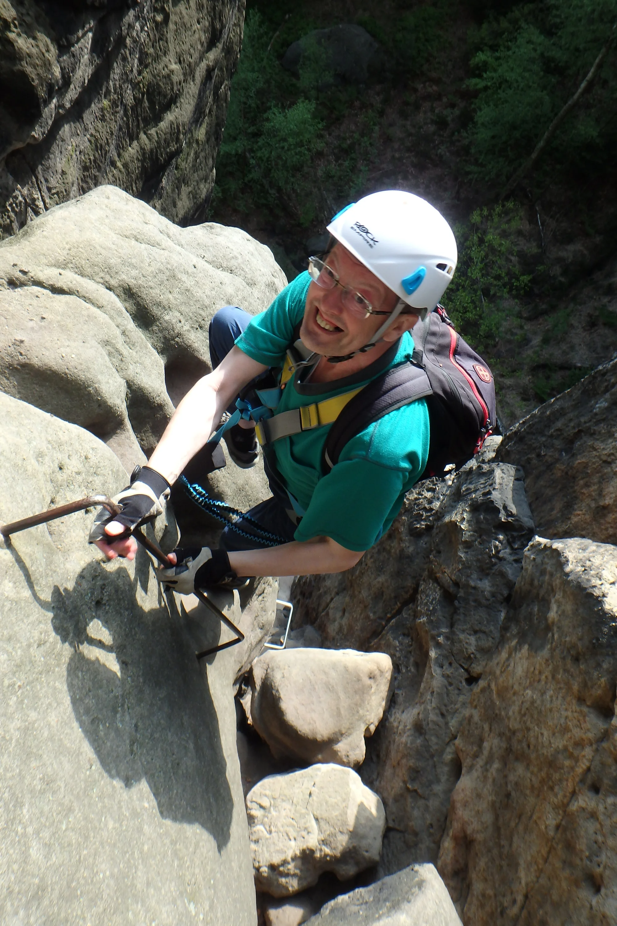 Skupinová via ferrata v Děčíně či v Saském Švýcarsku pro 1 nebo 3 osoby