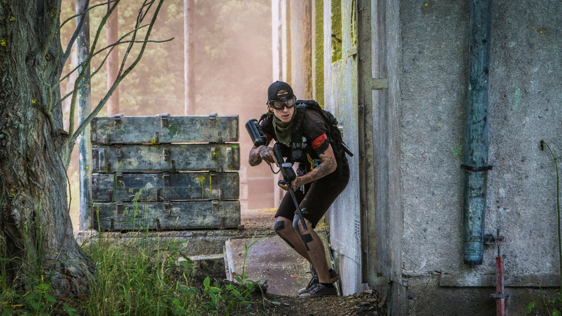 Paintball v areálu o rozloze 6000 m2: akční hra plná taktiky a adrenalinu