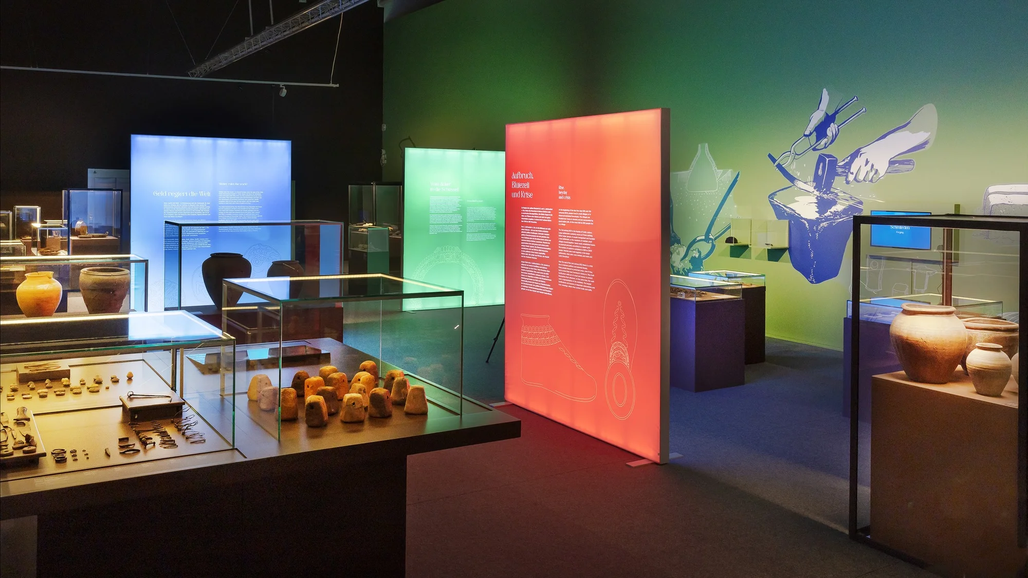 Od pravěku po středověk: skanzen a muzeum v Dolním Rakousku, program i v češtině, expozice o době ledové
