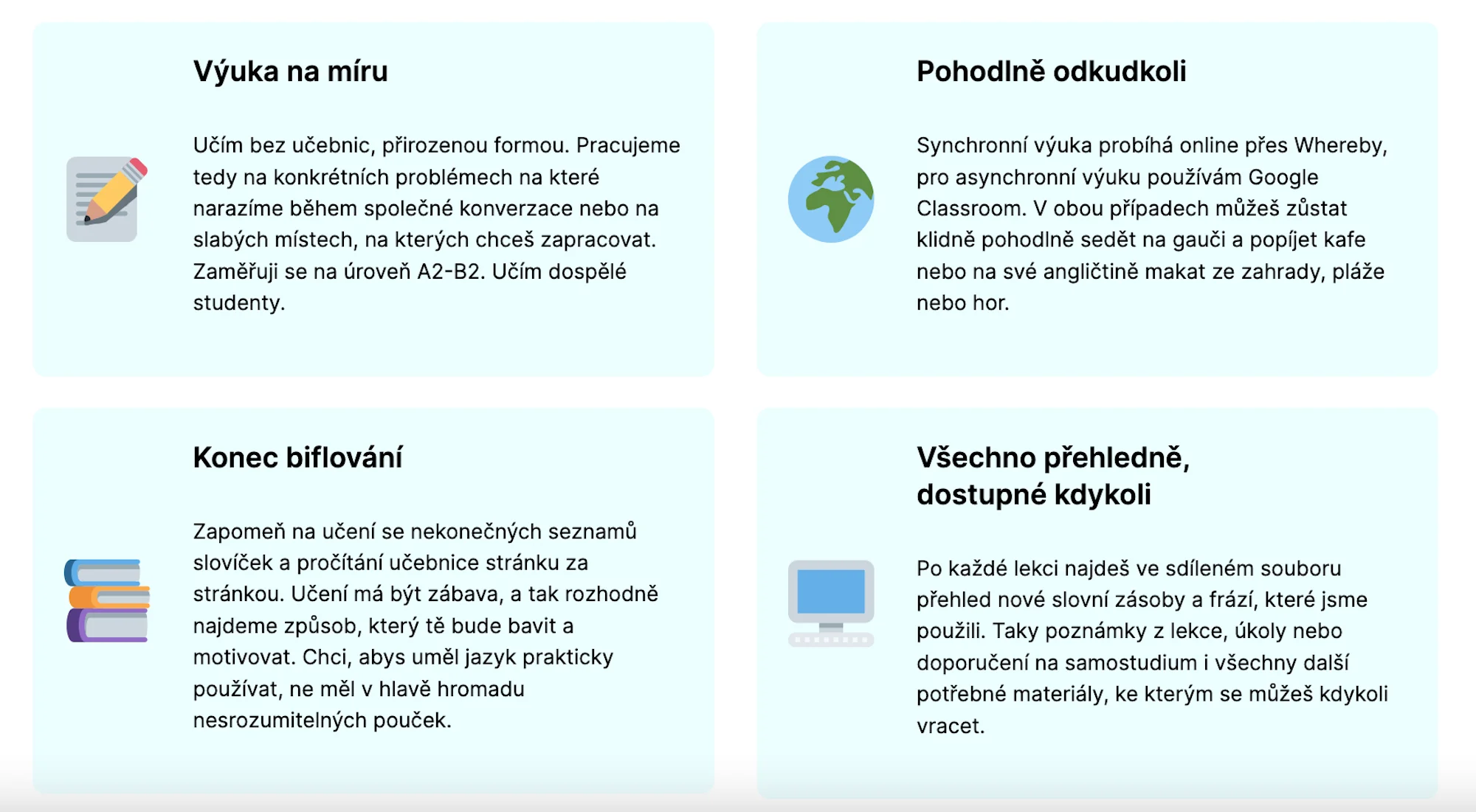Online kurzy angličtiny od zkušené lektorky: Připravte se na dovolenou