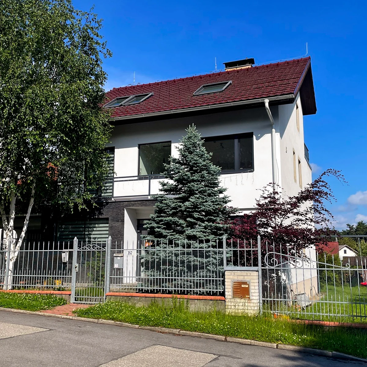 Moderní ubytování s terasou blízko zámku Hluboká pro 2–4 osoby