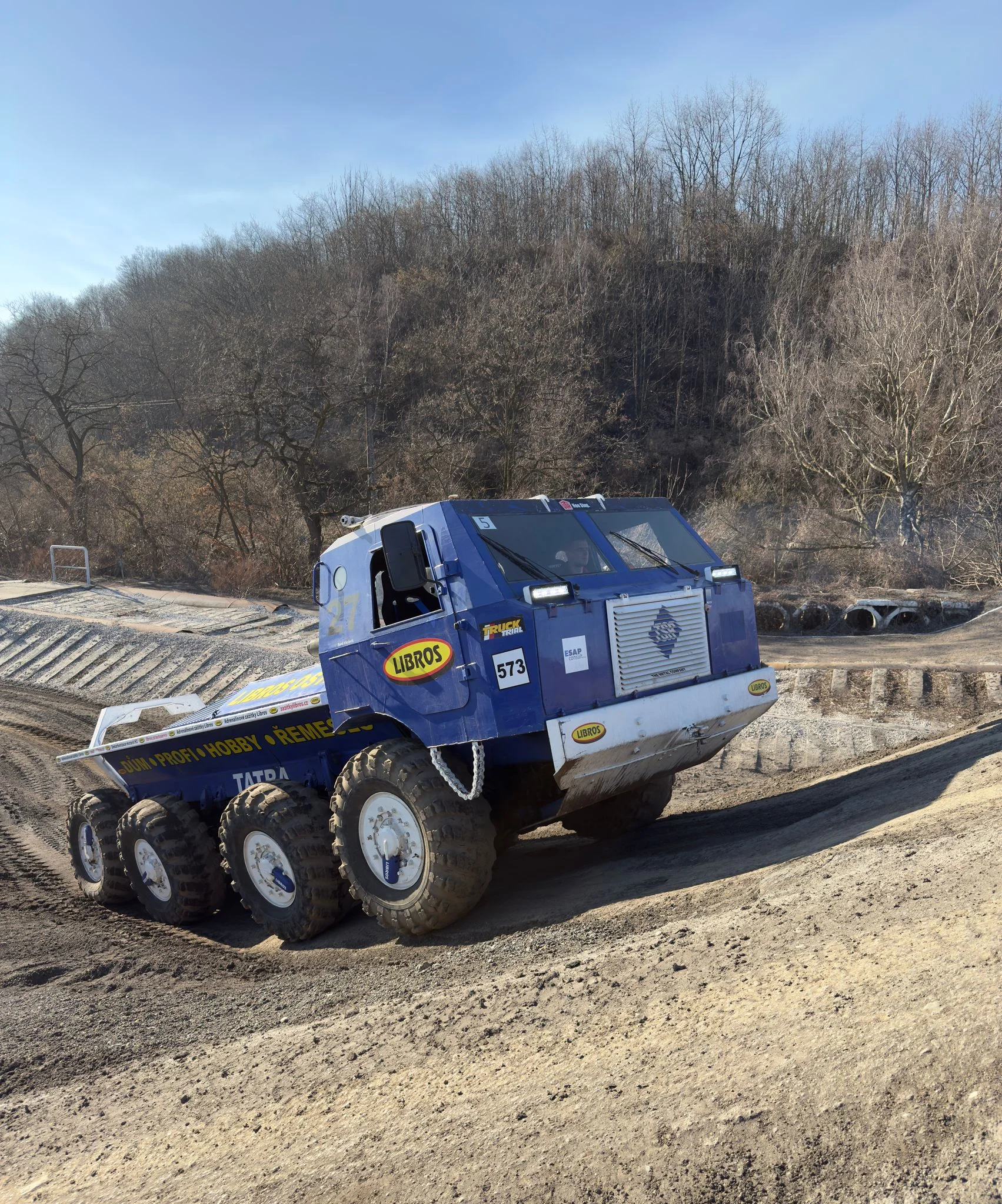15–60 minut drtivé jízdy v kabině giganta Tatra 813 8x8 Truck Trial