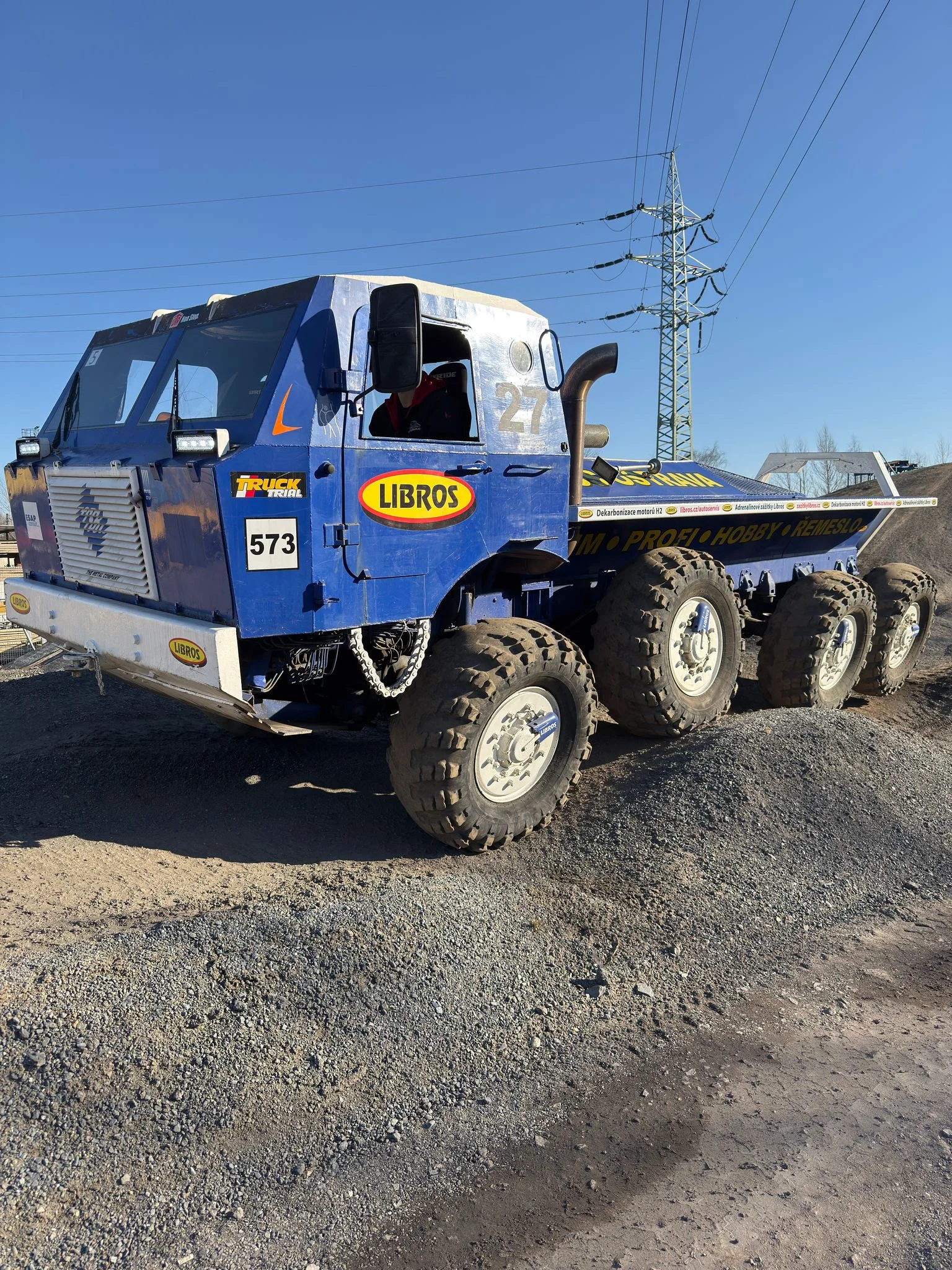 15–60 minut drtivé jízdy v kabině giganta Tatra 813 8x8 Truck Trial