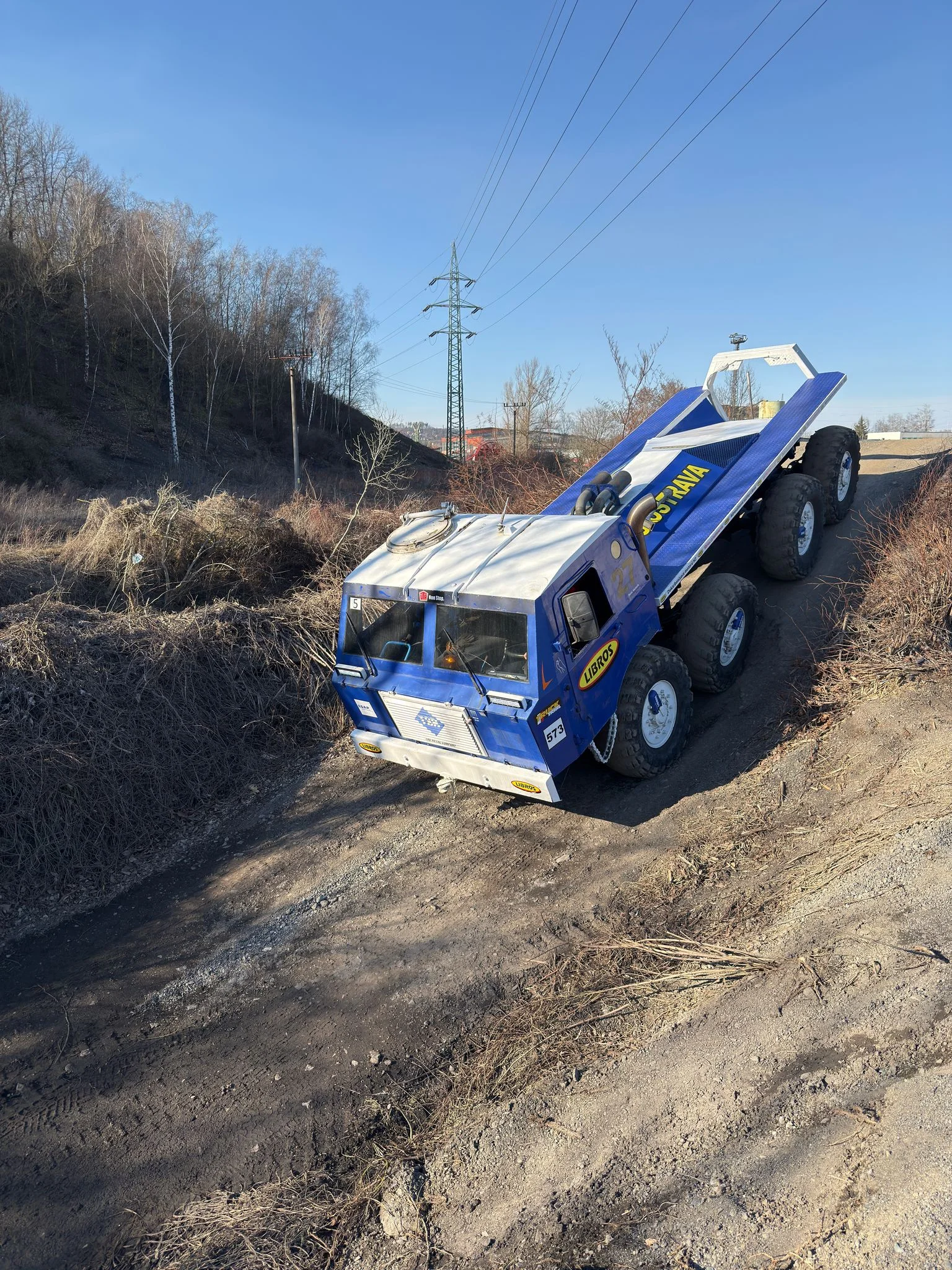 15–60 minut drtivé jízdy v kabině giganta Tatra 813 8x8 Truck Trial