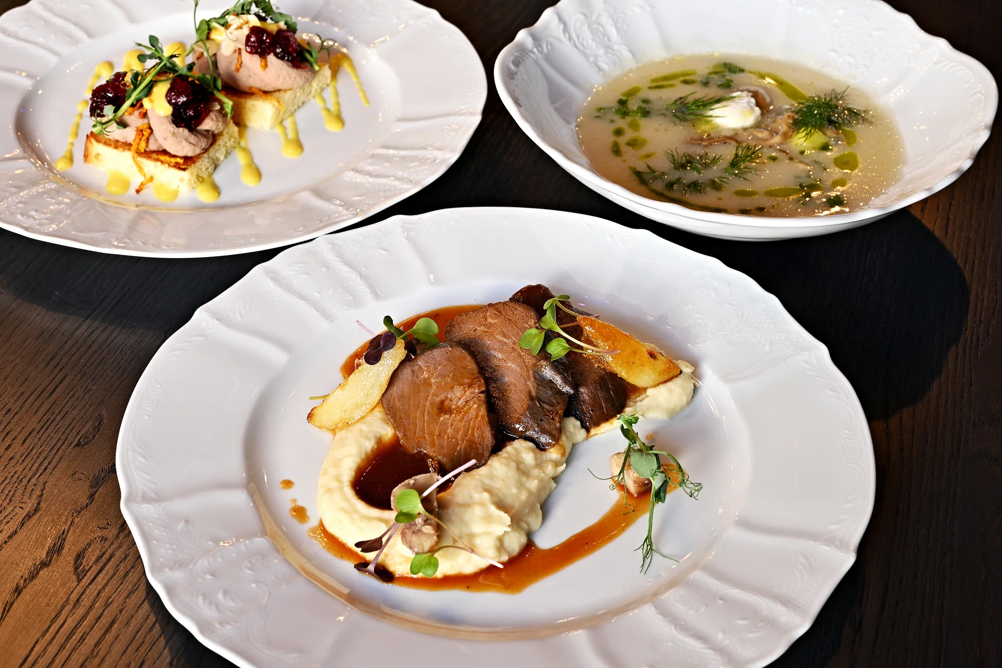 Degustační menu v restauraci Talíř: 3chodové, 4chodové pro vegetariány i neomezené nápoje