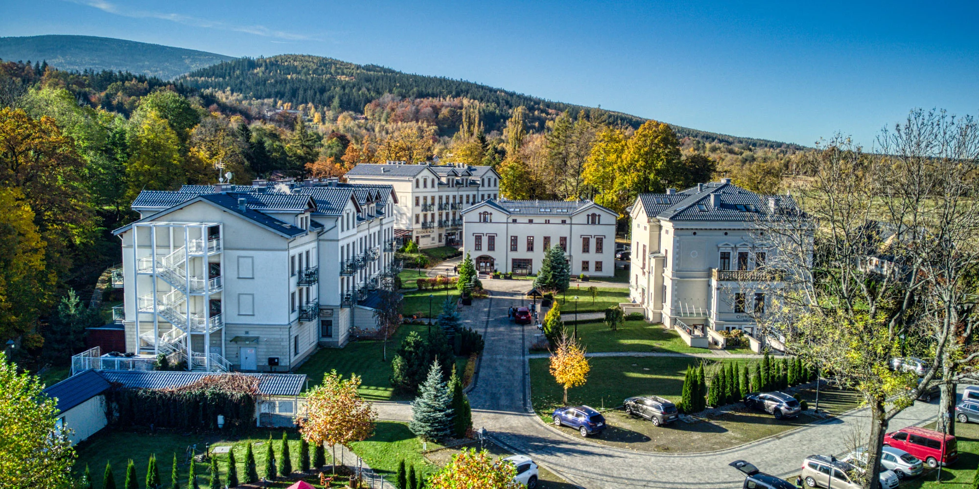 Luxusní hotel v lázeňském městě: wellness a jídlo