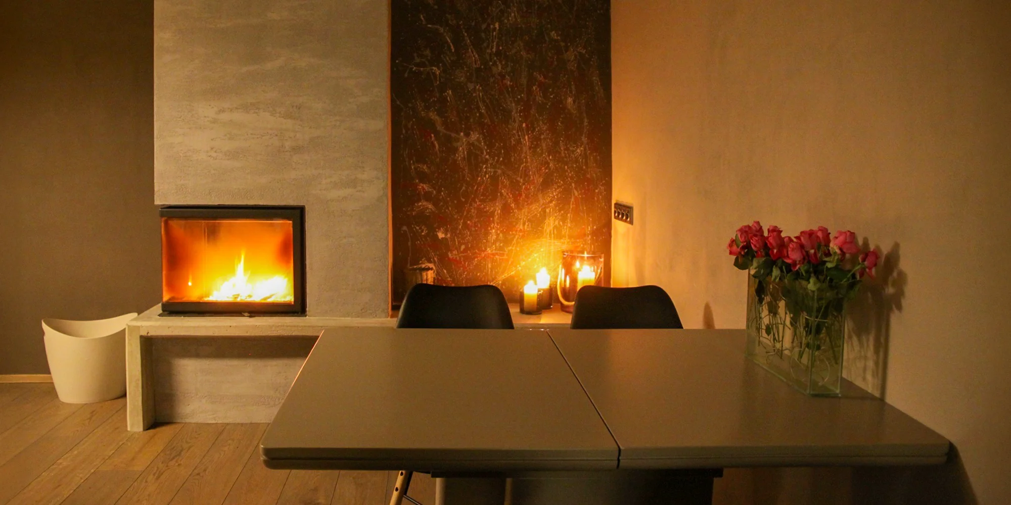 Moderní apartmán s vlastním wellness, bazénem a krbem ve Velkých Popovicích