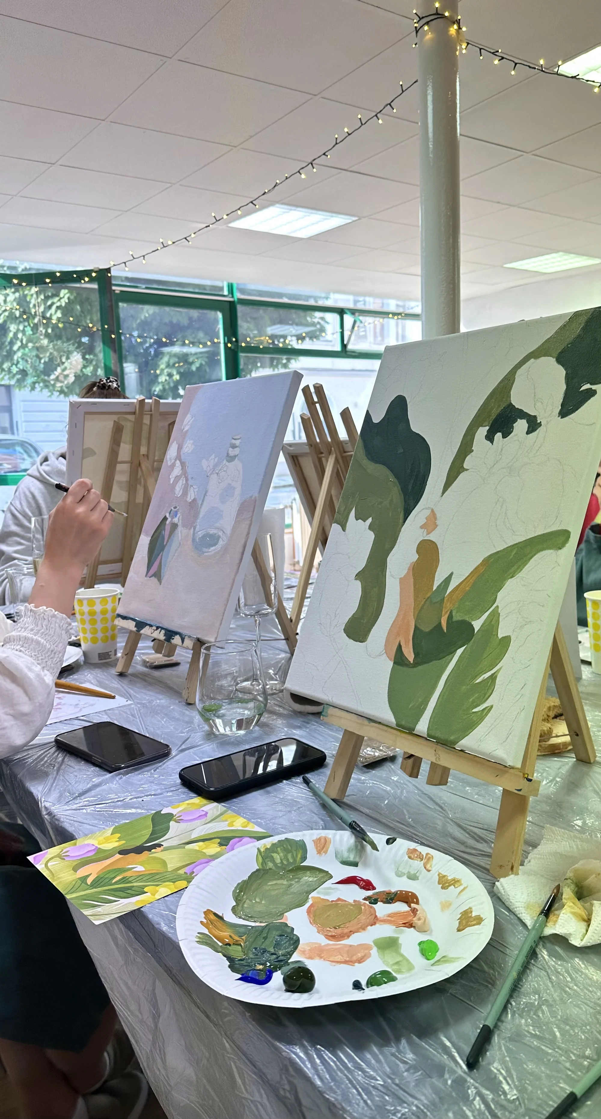 3hod. kreativní workshop malby akrylem i sklenka vína či prosecca pro 1 os.