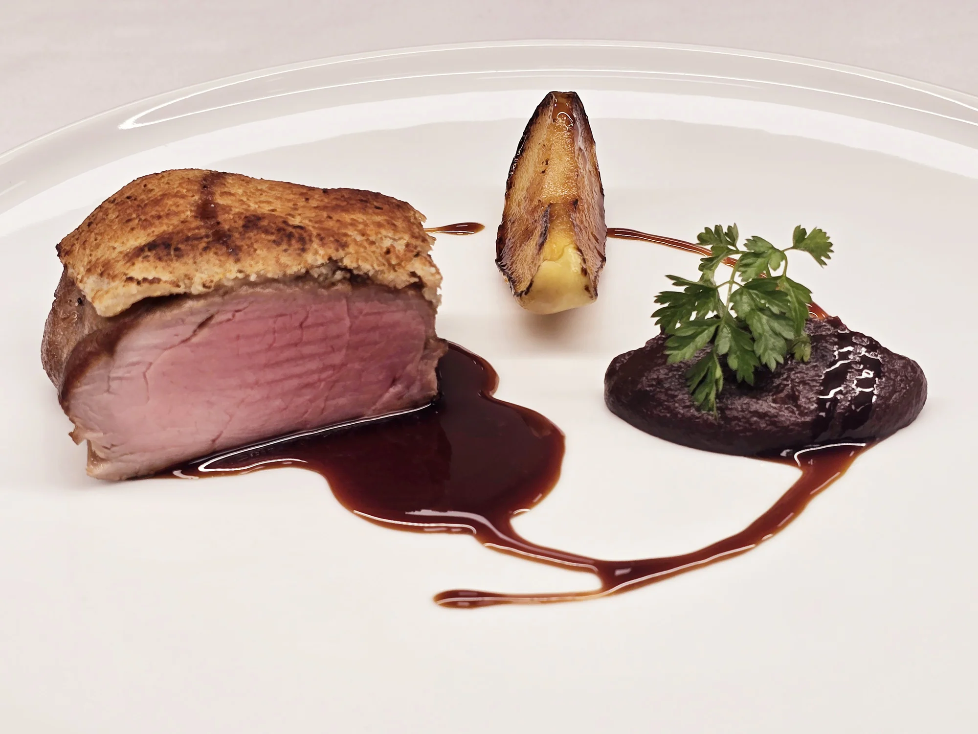 Tříchodové obědové menu od michelinského šéfkuchaře Sabatelliho pro dva