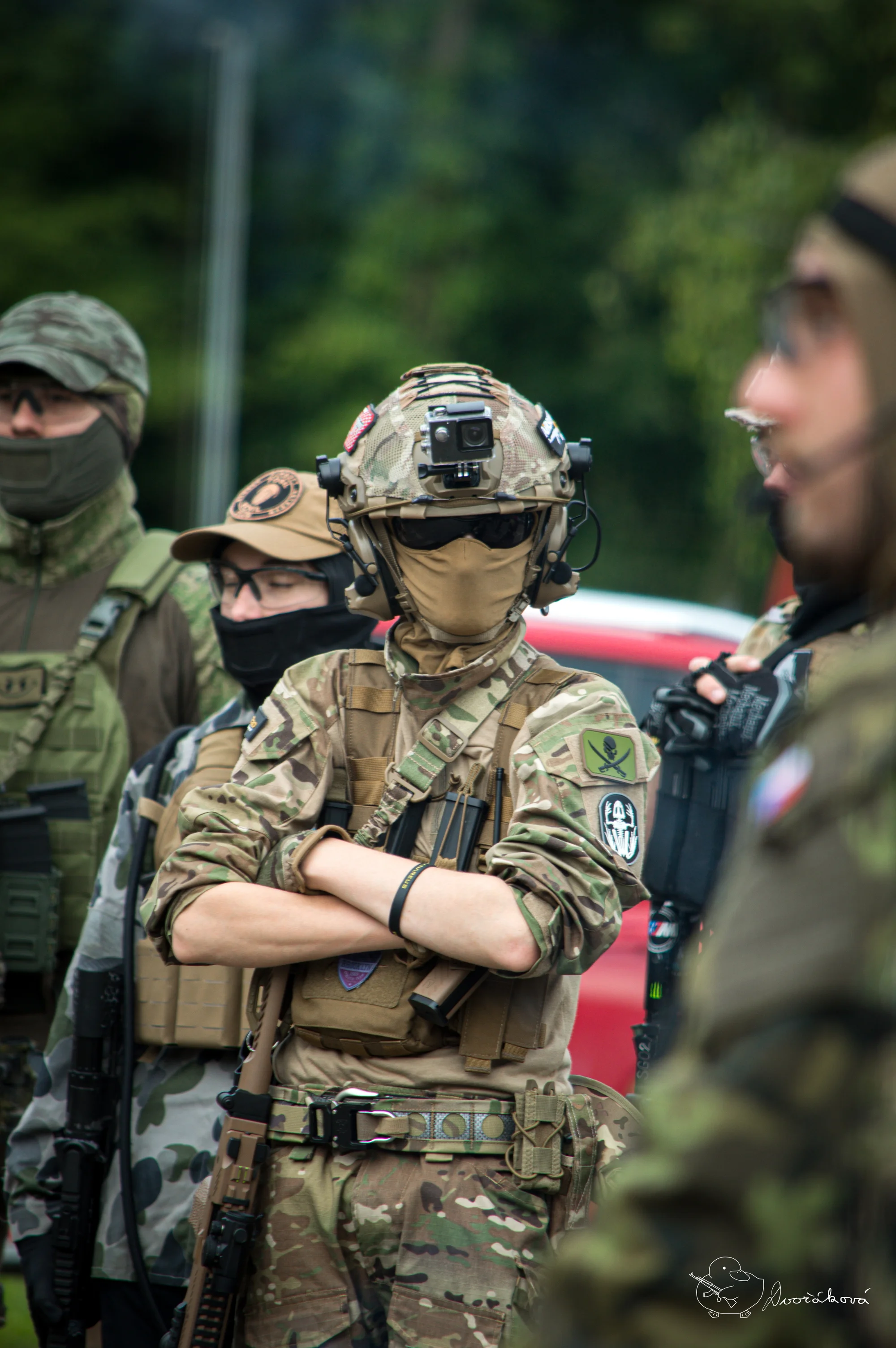 Veřejný airsoft: vstup na sdílenou hru pro 1–7 osob nebo soukromý pronájem
