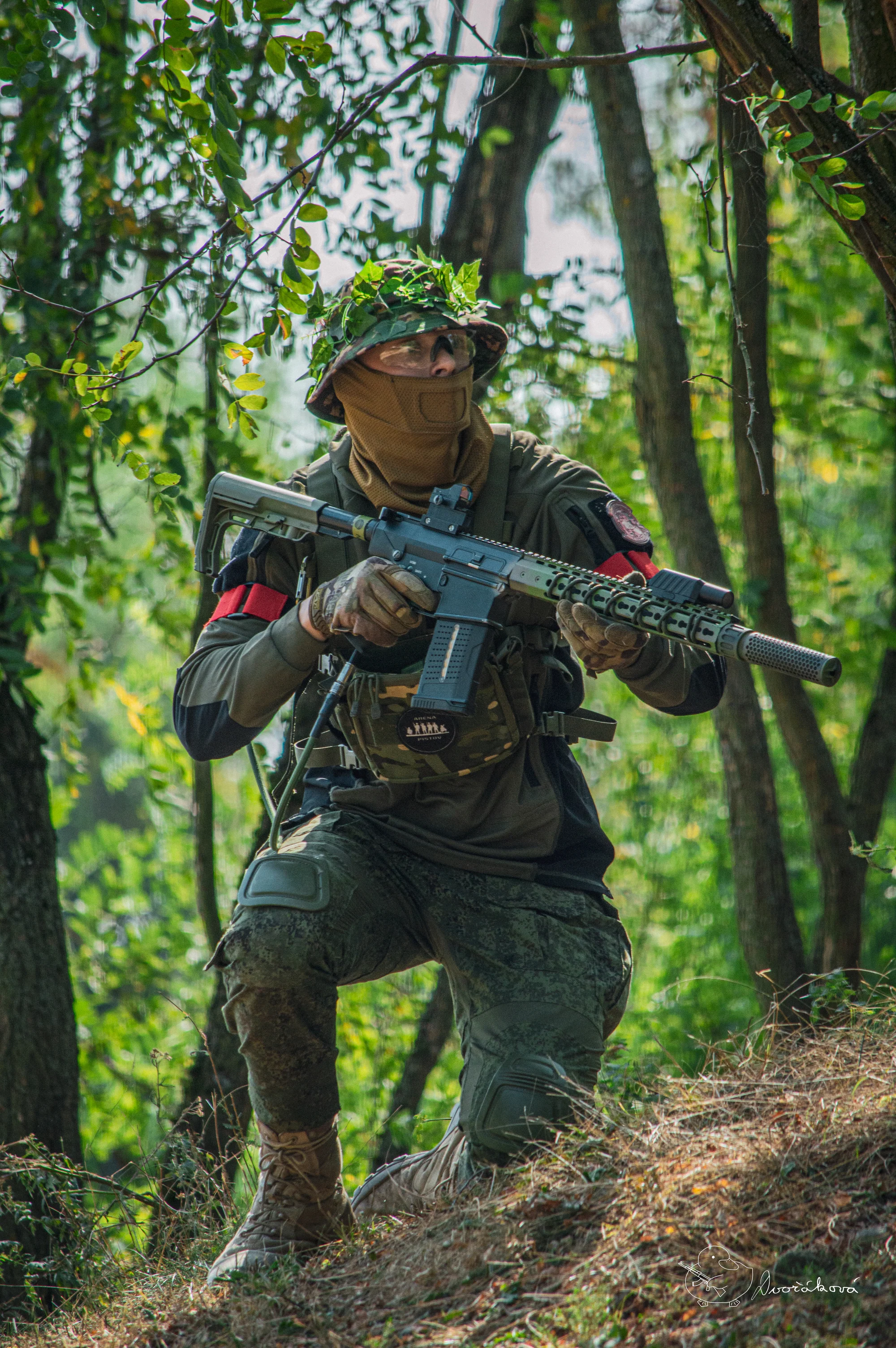Veřejný airsoft: vstup na sdílenou hru pro 1–7 osob nebo soukromý pronájem